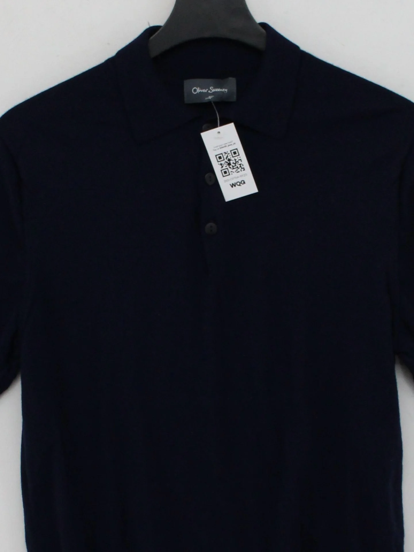 Oliver Sweeney Men's Polo XL Blue 100% Wool Basic - Image 3