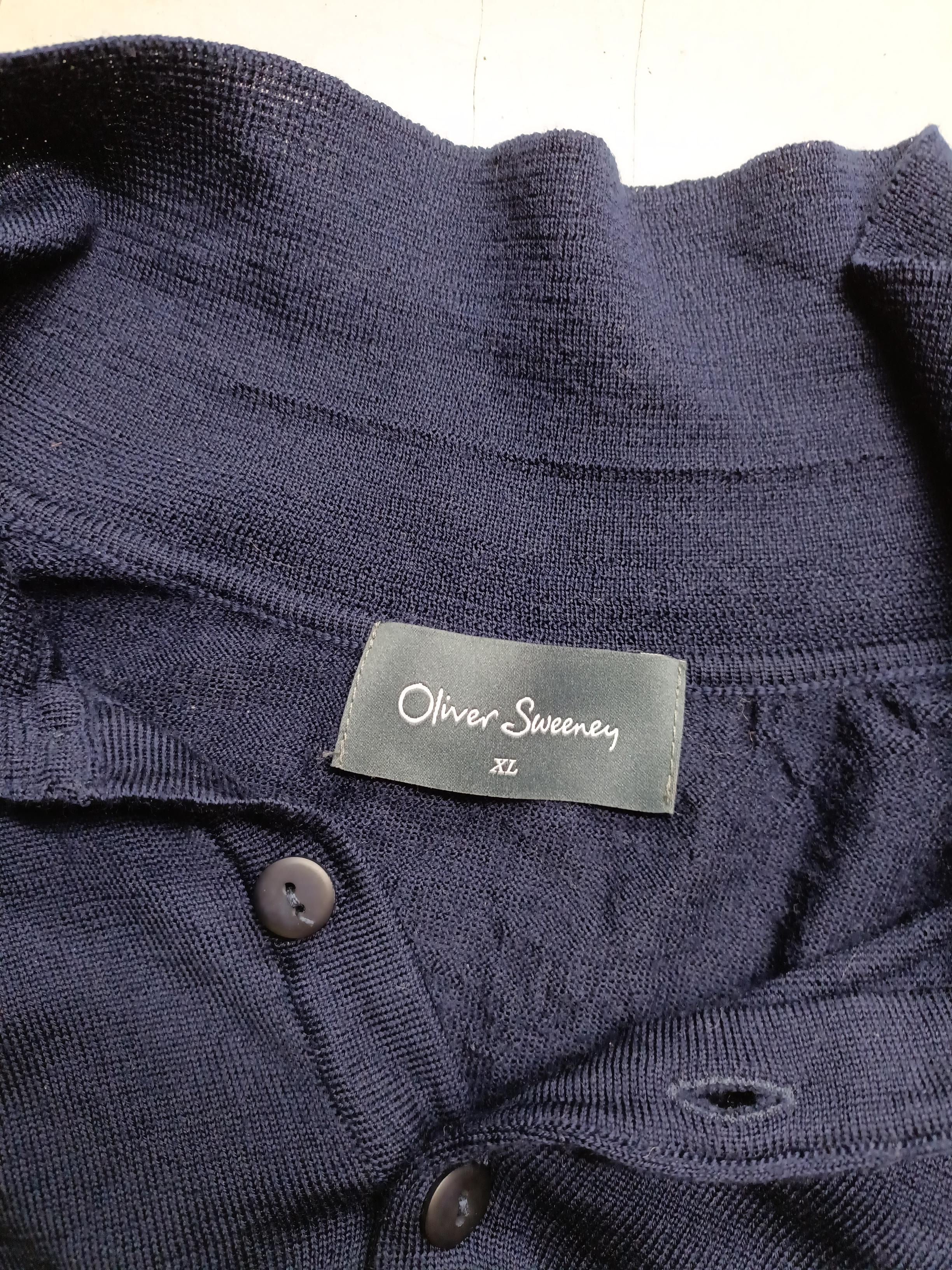 Oliver Sweeney Men's Polo XL Blue 100% Wool Basic - Image 5