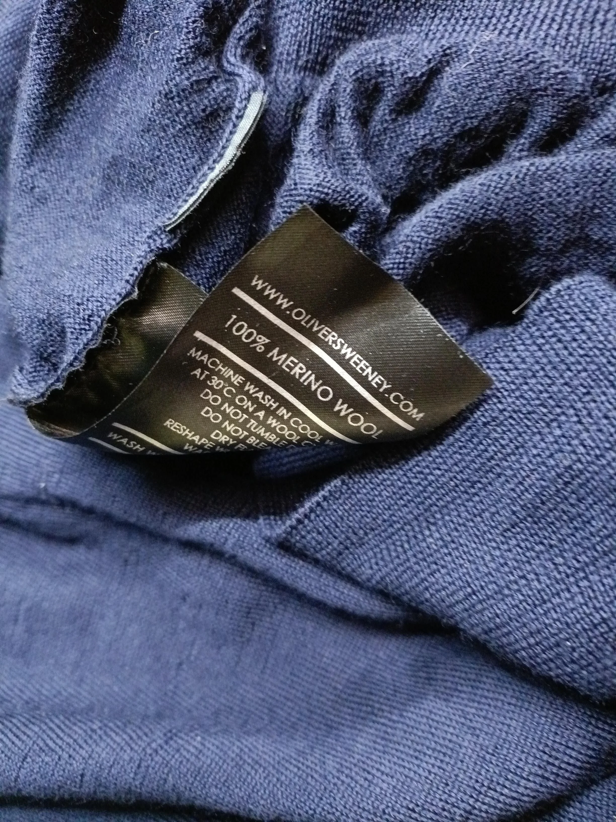 Oliver Sweeney Men's Polo XL Blue 100% Wool Basic - Image 6