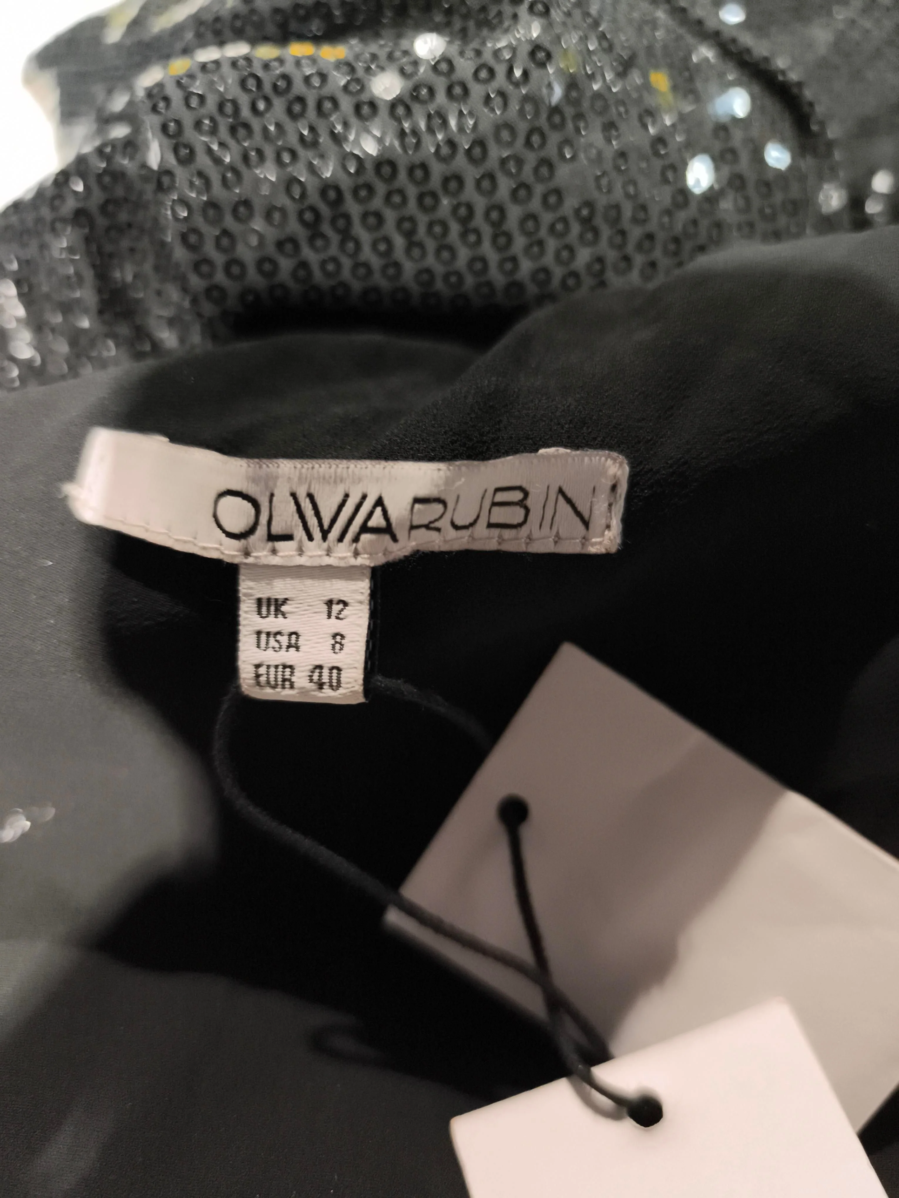 Olivia Rubin Bodycon Midi Dress UK12 in Black - Image 5