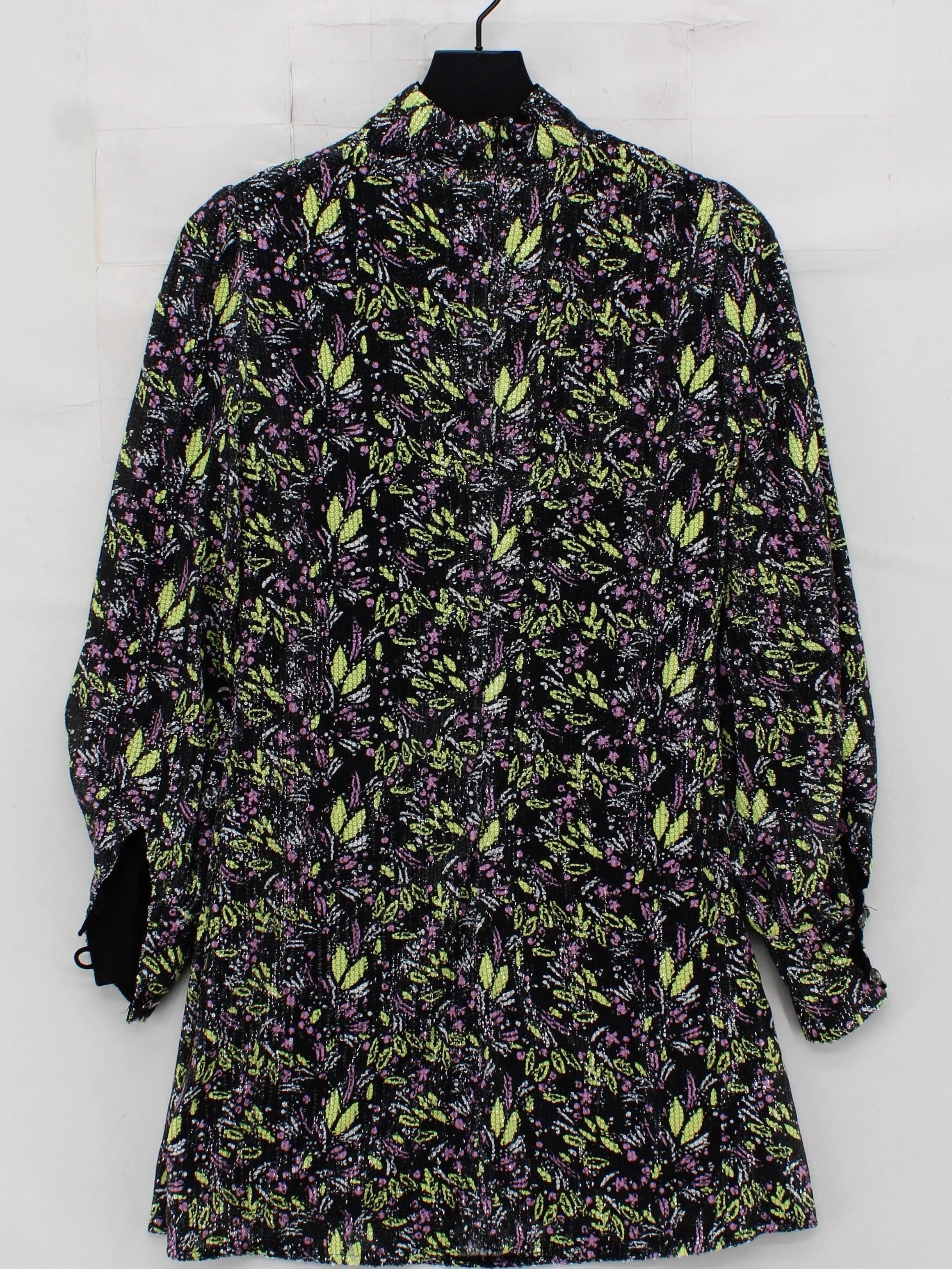 Olivia Rubin Shirt Mini Dress UK8 in Black - Image 2