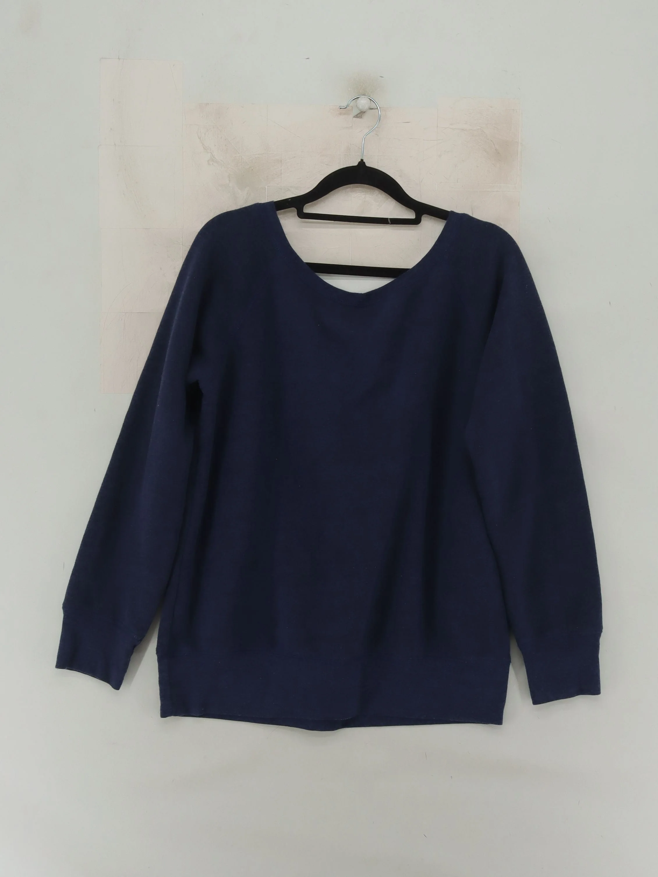 OM & AH London Women's Hoodie L Blue Graphic 100% Other Pullover - Image 2