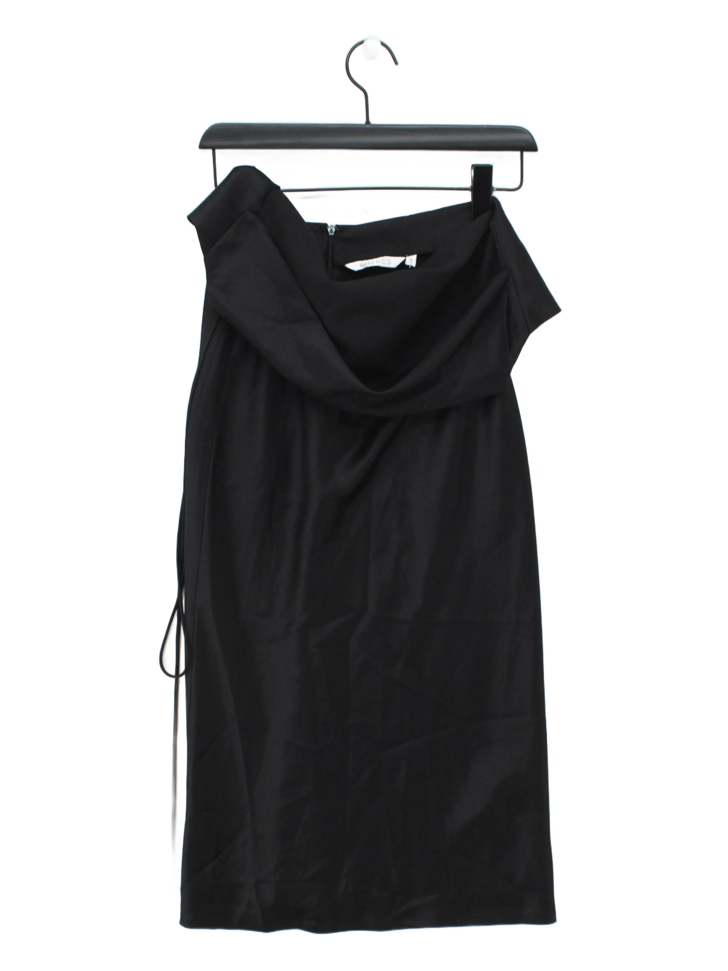 OMNES Slip Midi Dress UK8 in Black