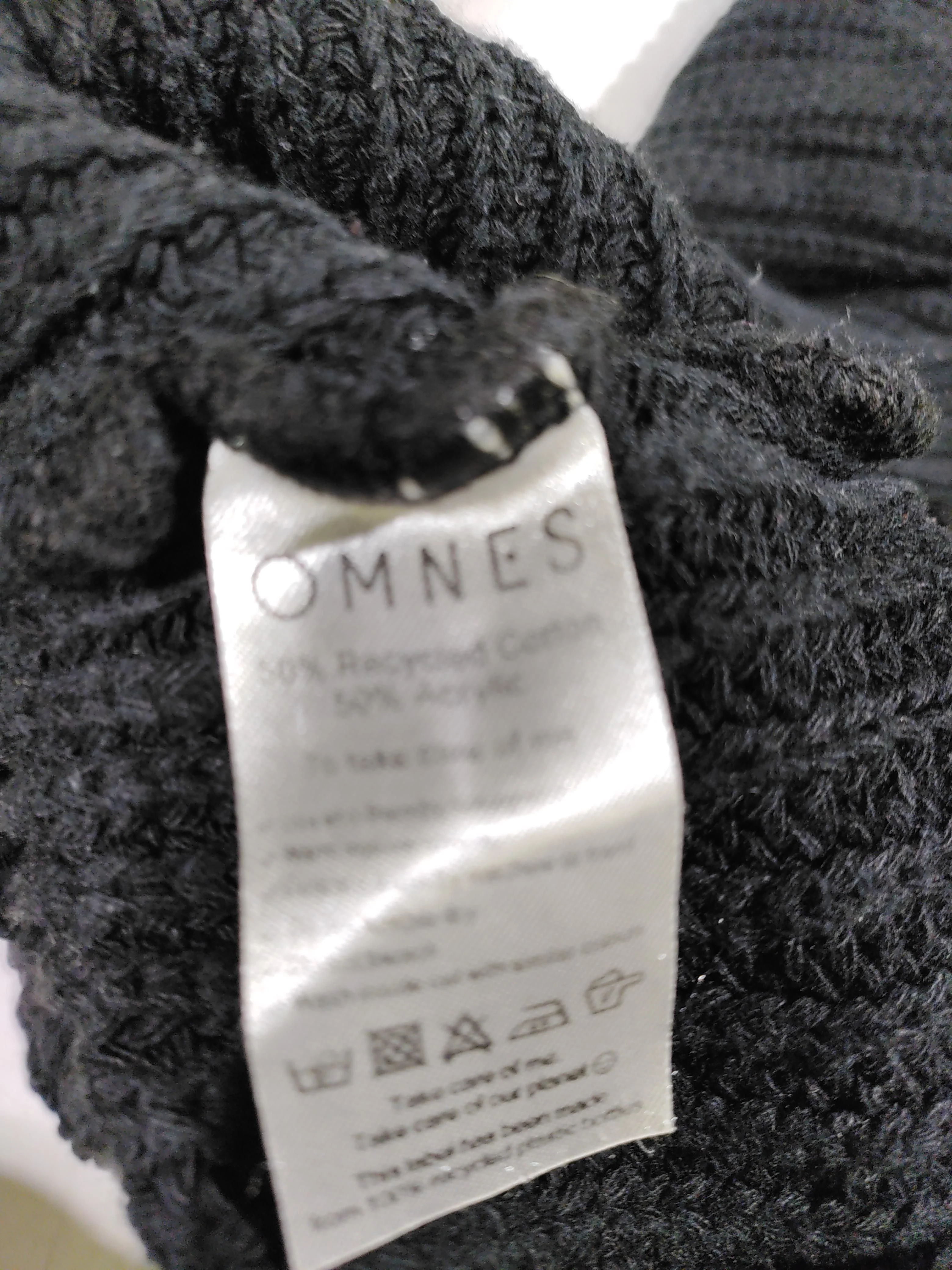 OMNES Women's Cardigan L Black Cotton with Acrylic V-Neck Cardigan - Image 7
