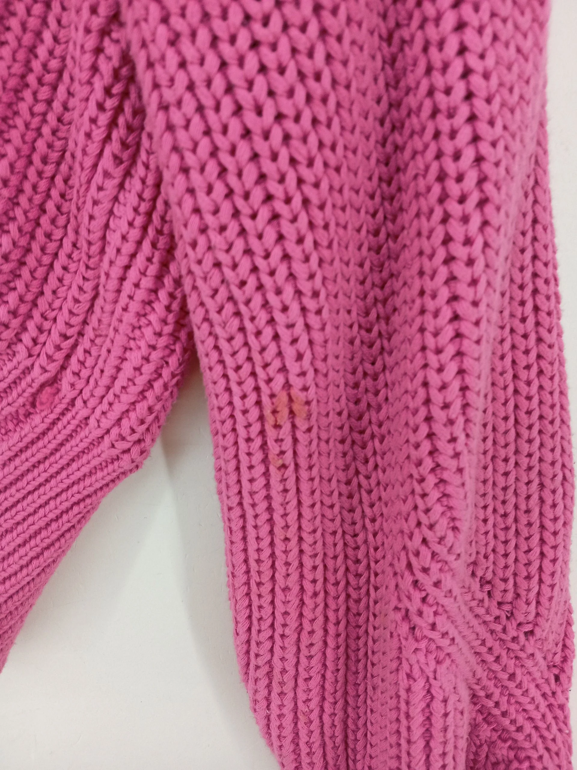 OMNES Women's Cardigan L Pink 100% Cotton V-Neck Cardigan - Image 5