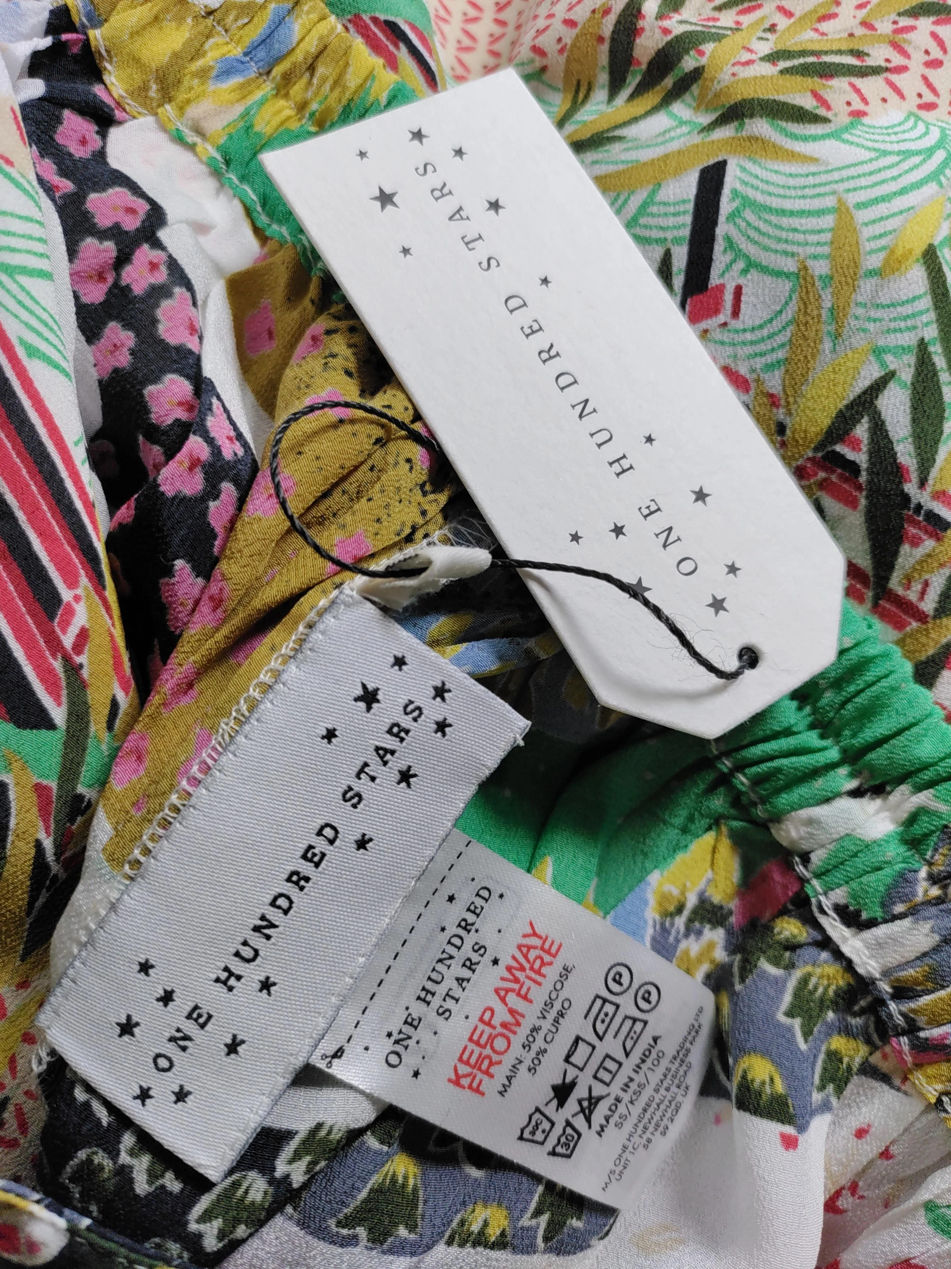 One Hundred Stars Women's Trousers L Multi Viscose New with tags - Image 5