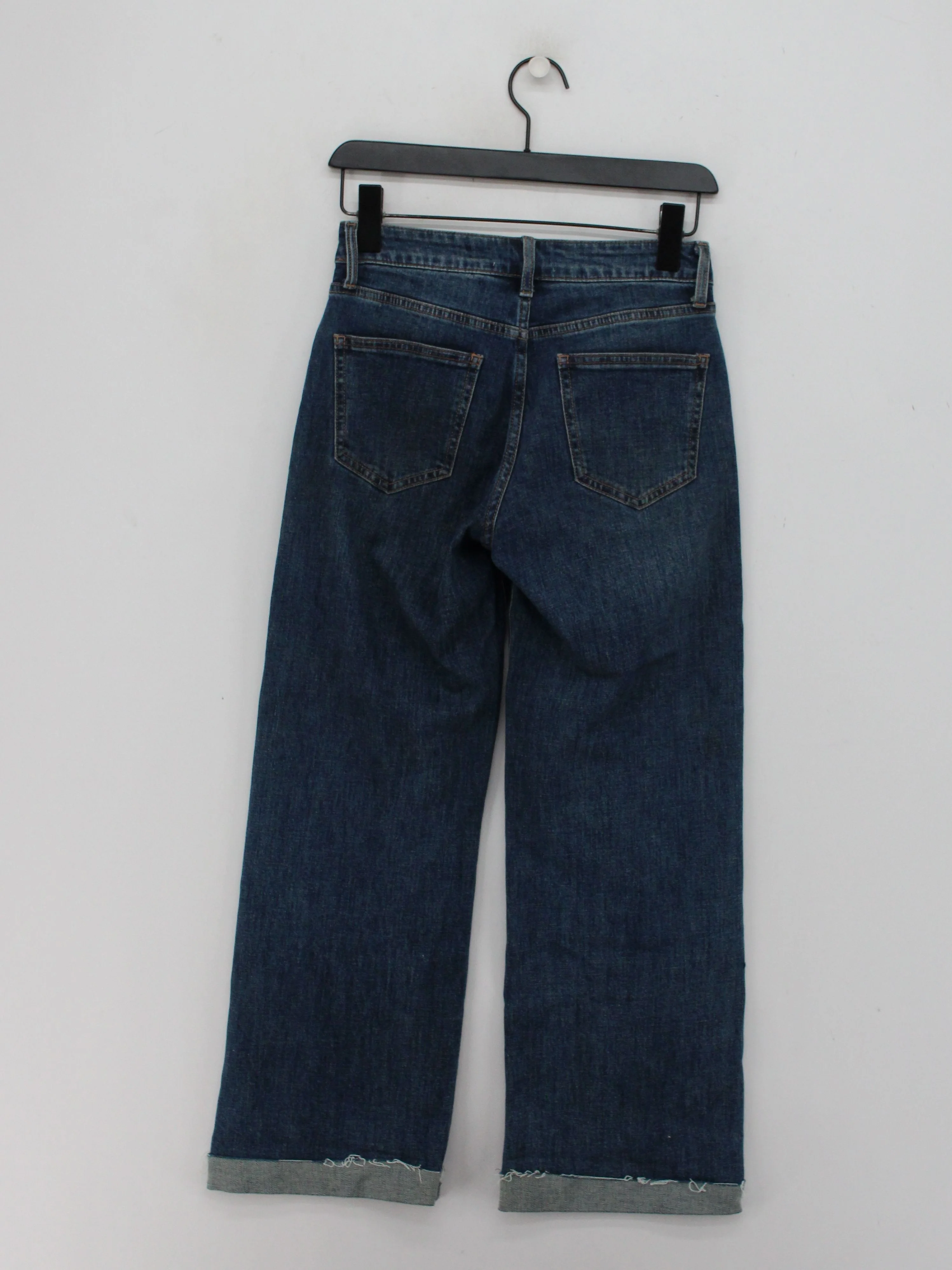 Oraije Women's Jeans XS Blue Cotton with Elastane Wide-Leg - Image 2