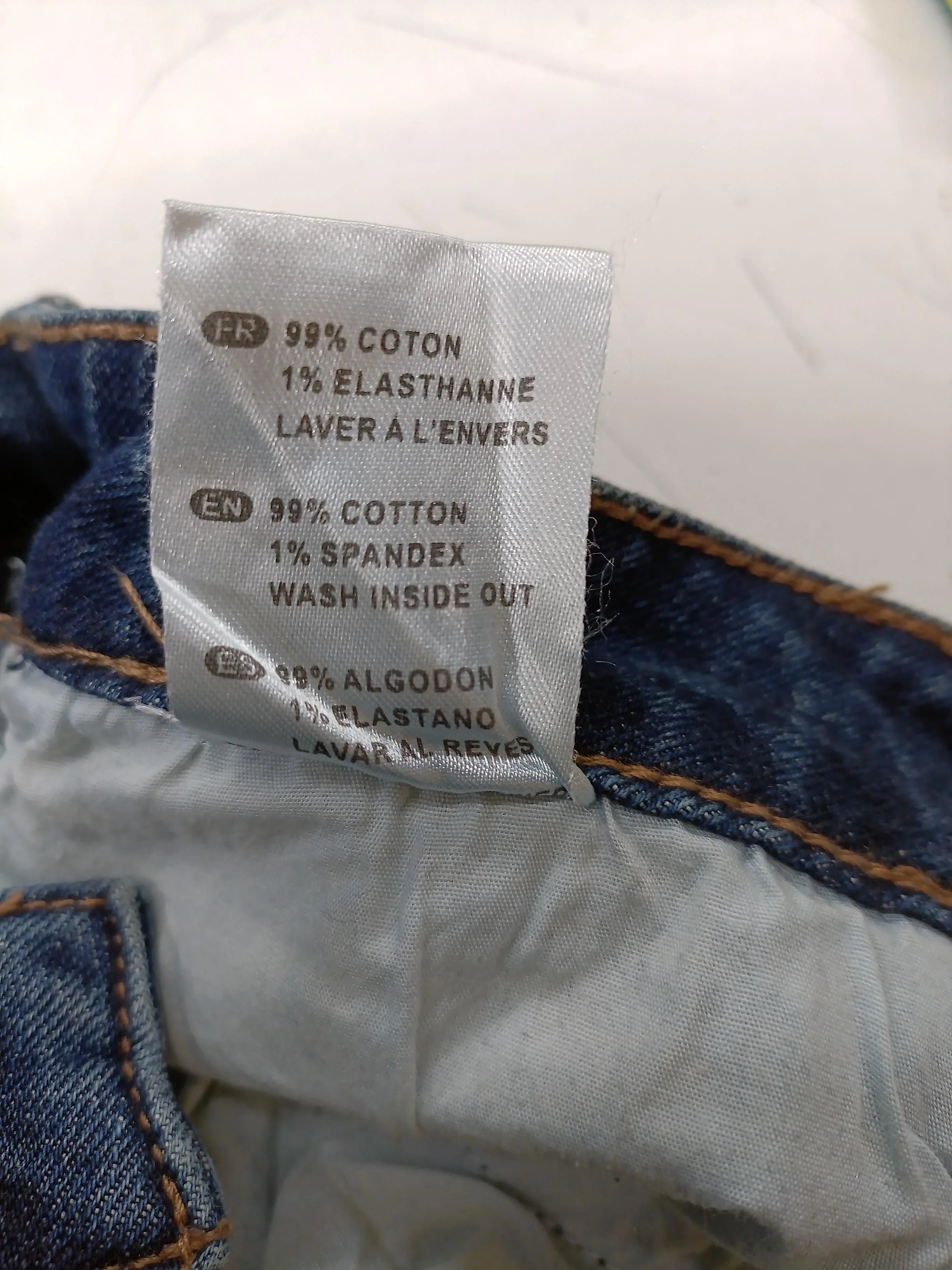 Oraije Women's Jeans XS Blue Cotton with Elastane Wide-Leg - Image 6
