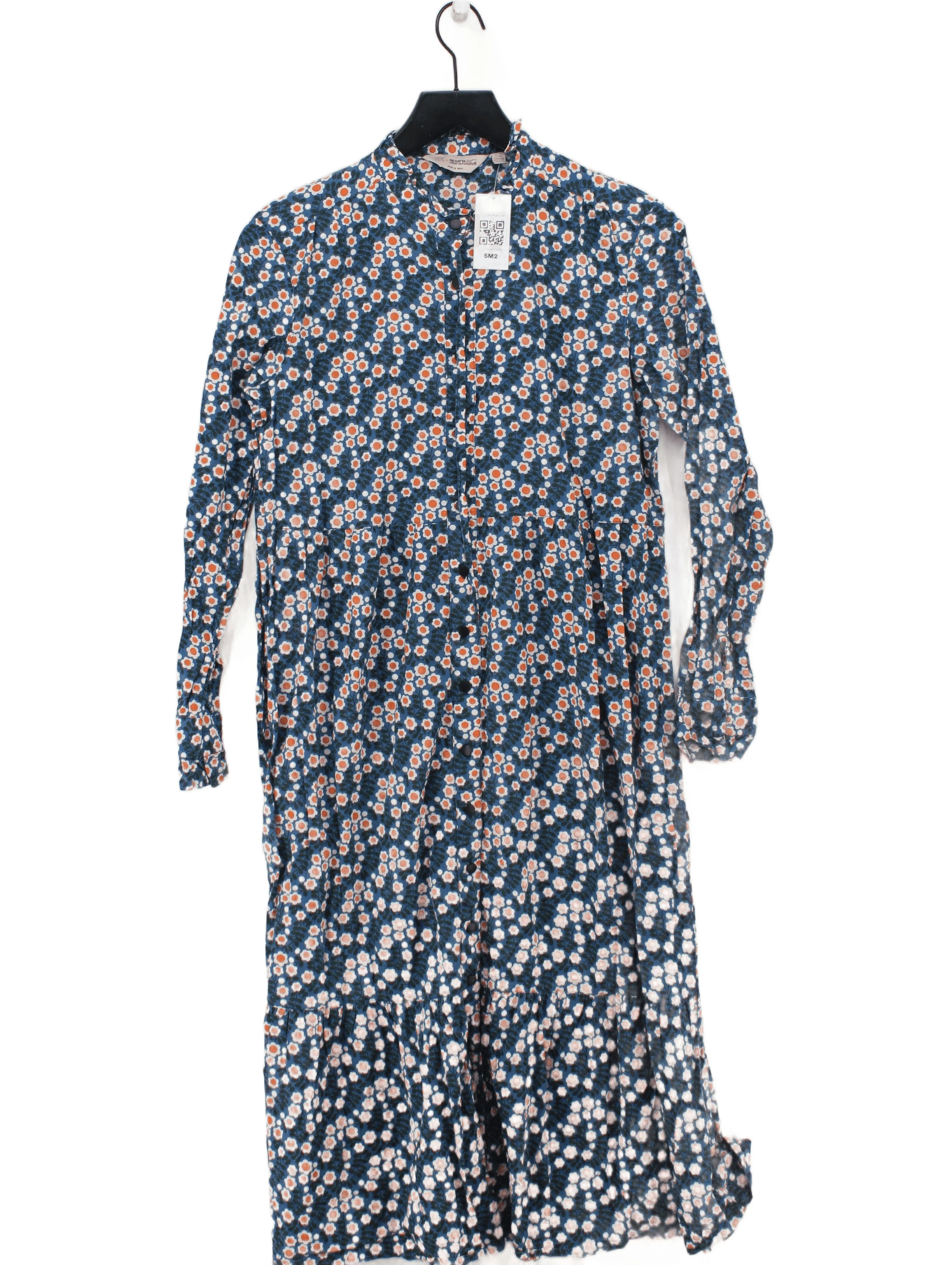 Orla Kiely Shirt Midi Dress UK10 in Blue