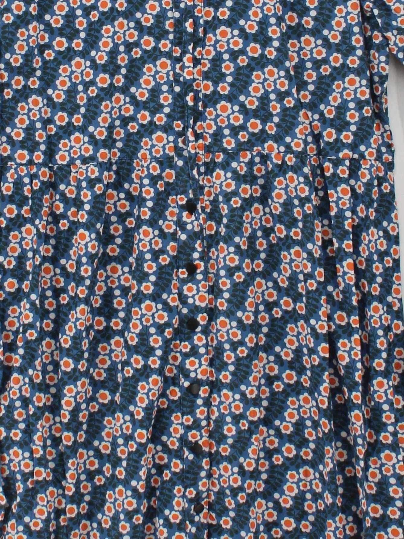 Orla Kiely Shirt Midi Dress UK10 in Blue - Image 3