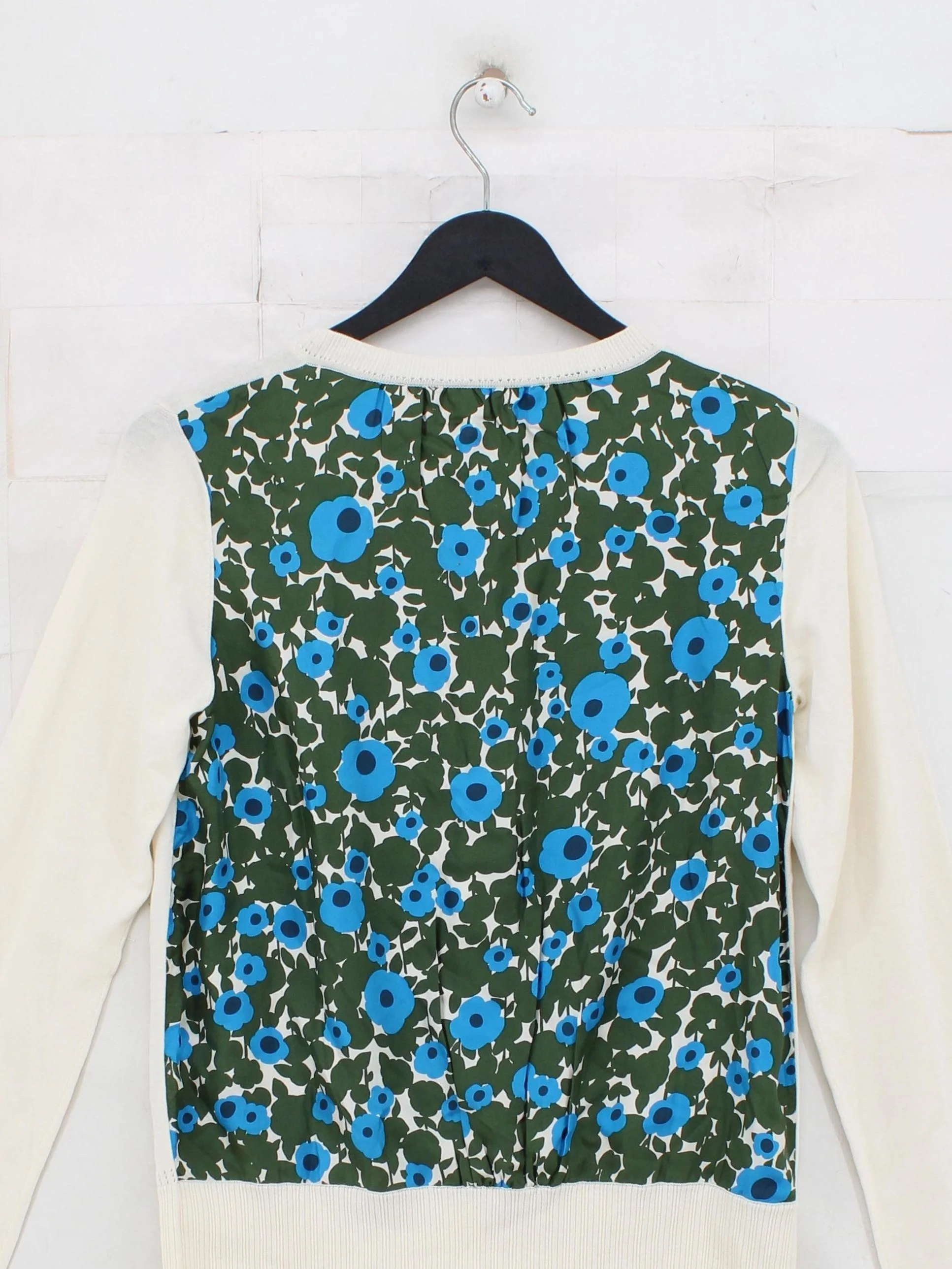 Orla Kiely Women's Cardigan S Cream Floral 100% Other Round Neck Cardigan - Image 2