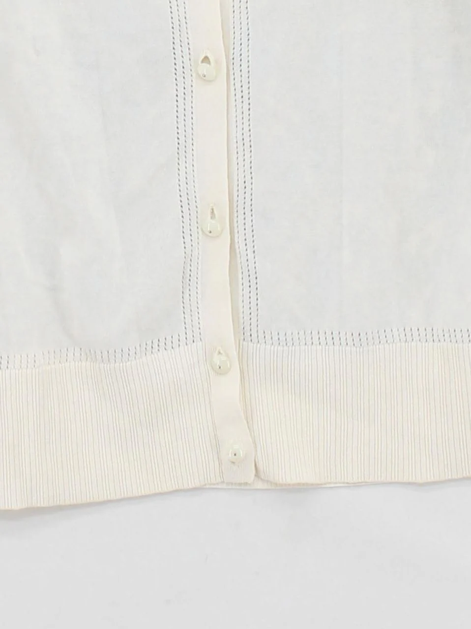 Orla Kiely Women's Cardigan S Cream Floral 100% Other Round Neck Cardigan - Image 4