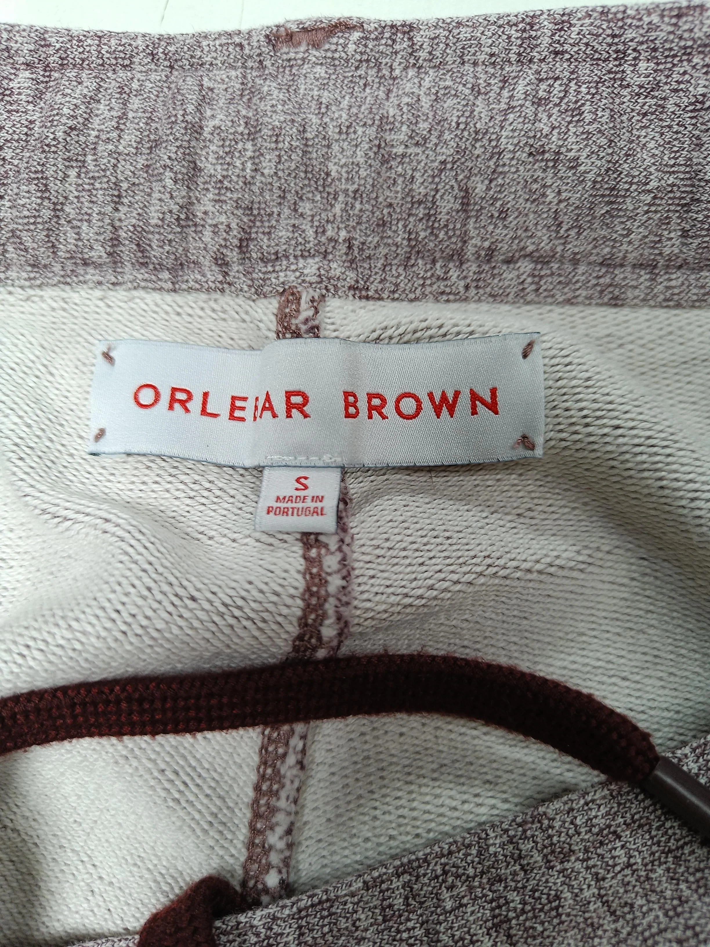 Orlebar Brown Men's Sports Bottoms S Red 100% Cotton Tapered Sweatpants - Image 5
