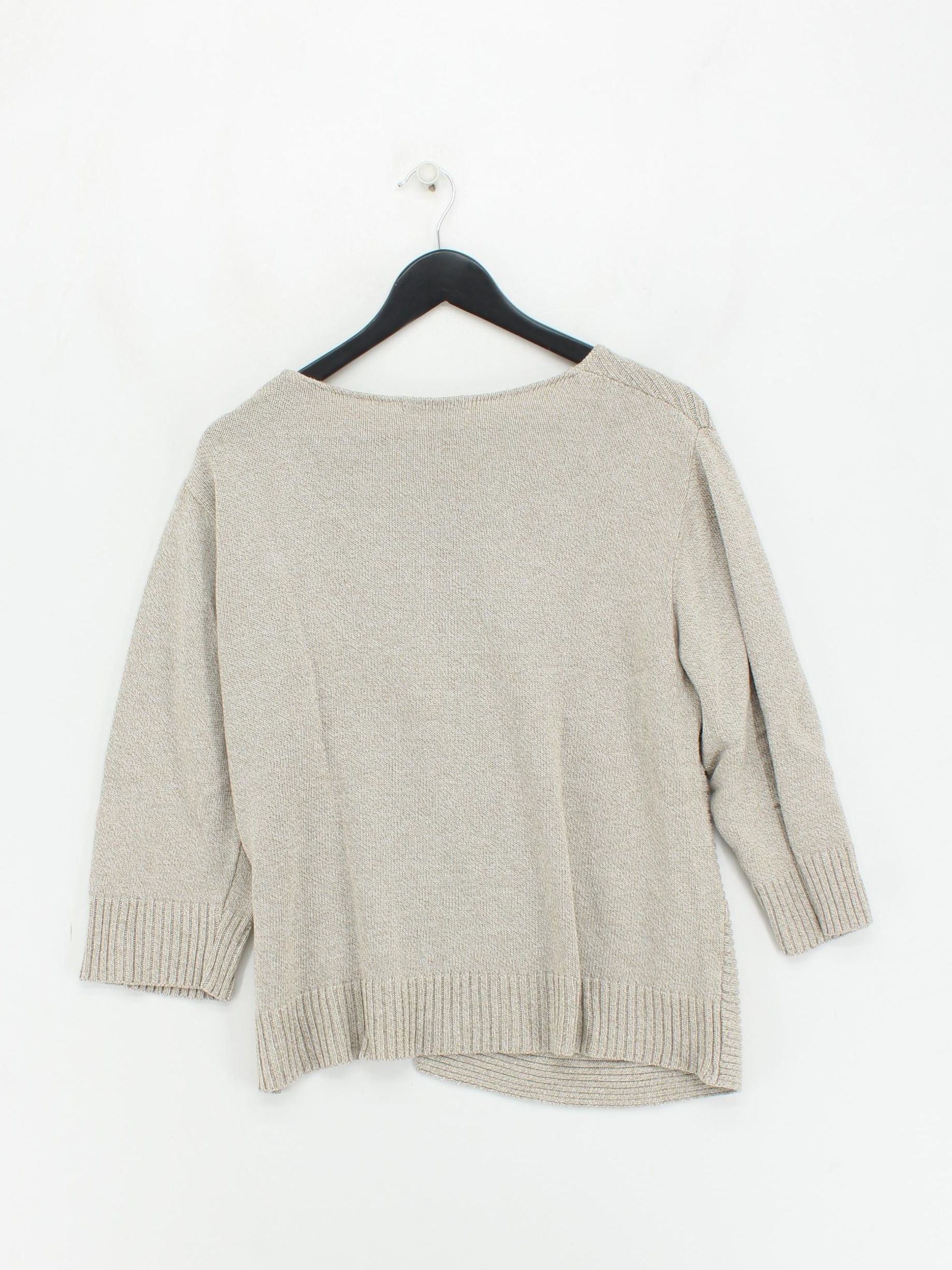 Orvis Women's Cardigan S Tan 100% Other Round Neck Cardigan - Image 2