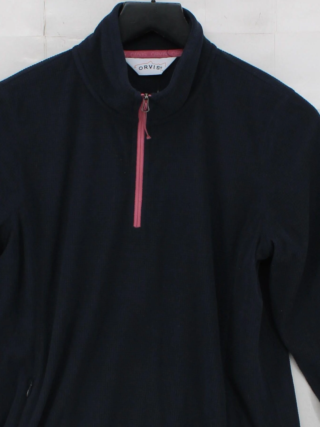 Orvis Women's Hoodie S Blue 100% Polyester Pullover - Image 3