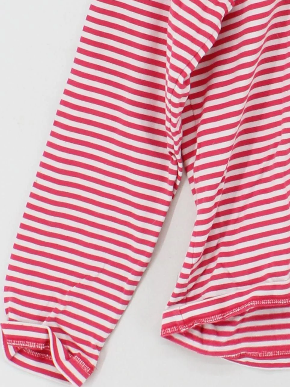 Orvis Women's T-Shirt L Red Striped 100% Cotton Short Sleeve Round Neck Basic - Image 4