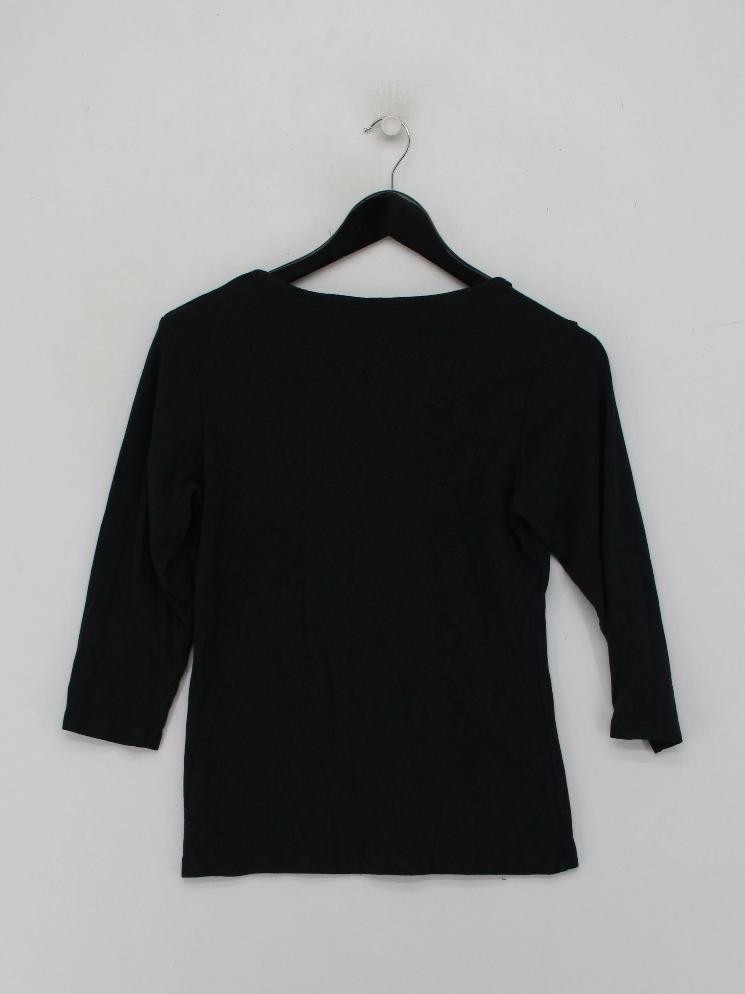 Orvis Women's Top M Black Cotton with Lyocell Modal, Spandex Basic - Image 2