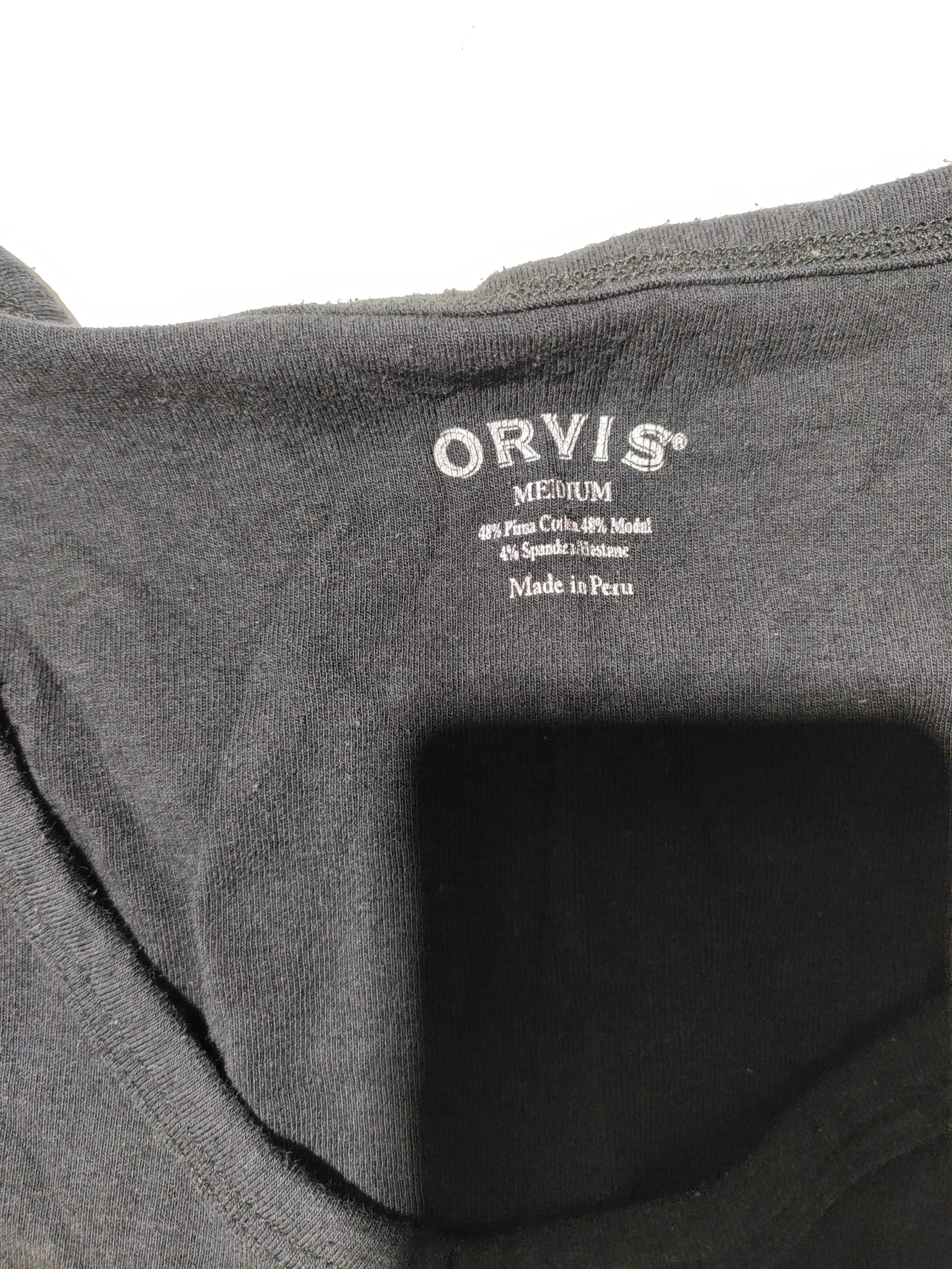 Orvis Women's Top M Black Cotton with Lyocell Modal, Spandex Basic - Image 5