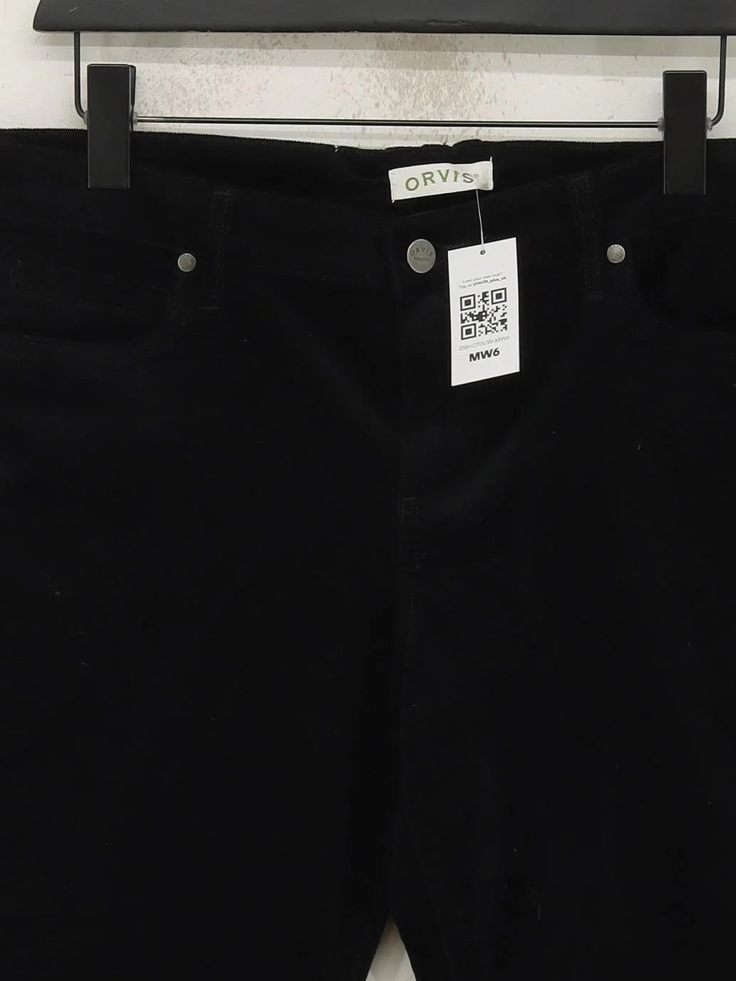 Orvis Women's Trousers UK 14 Black Cotton with Elastane Straight Chino - Image 3