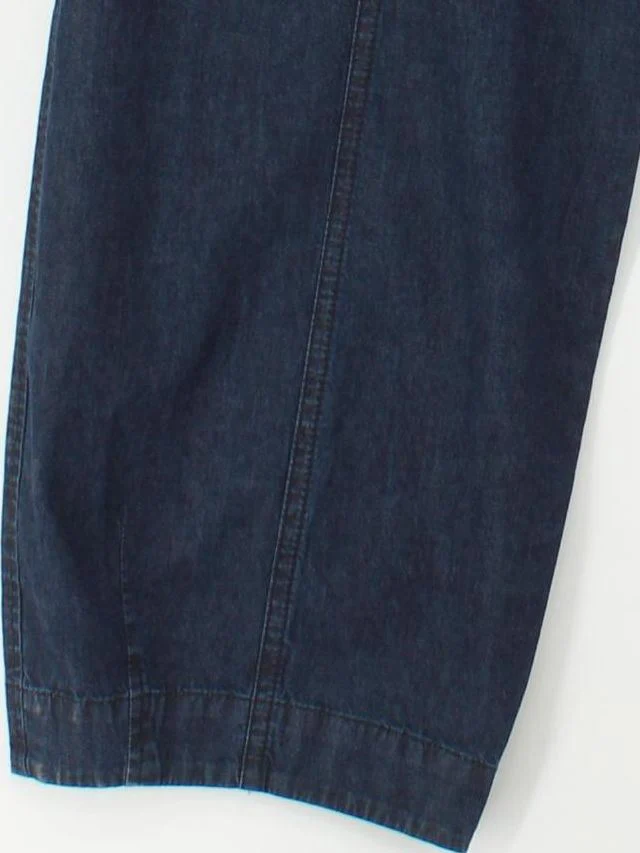 OSKA Women's Trousers S Blue 100% Cotton Wide-Leg Cropped - Image 4