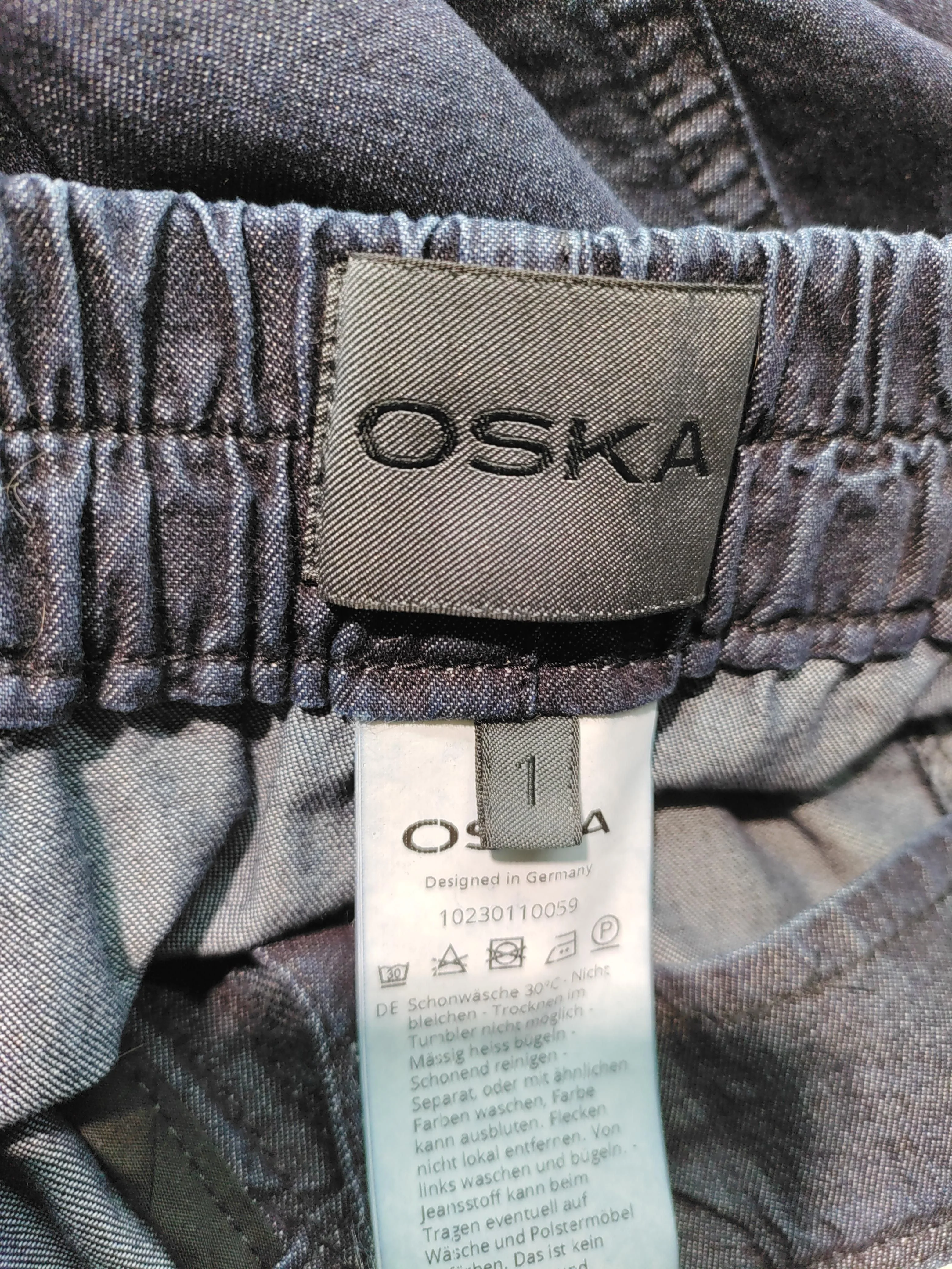 OSKA Women's Trousers S Blue 100% Cotton Wide-Leg Cropped - Image 5