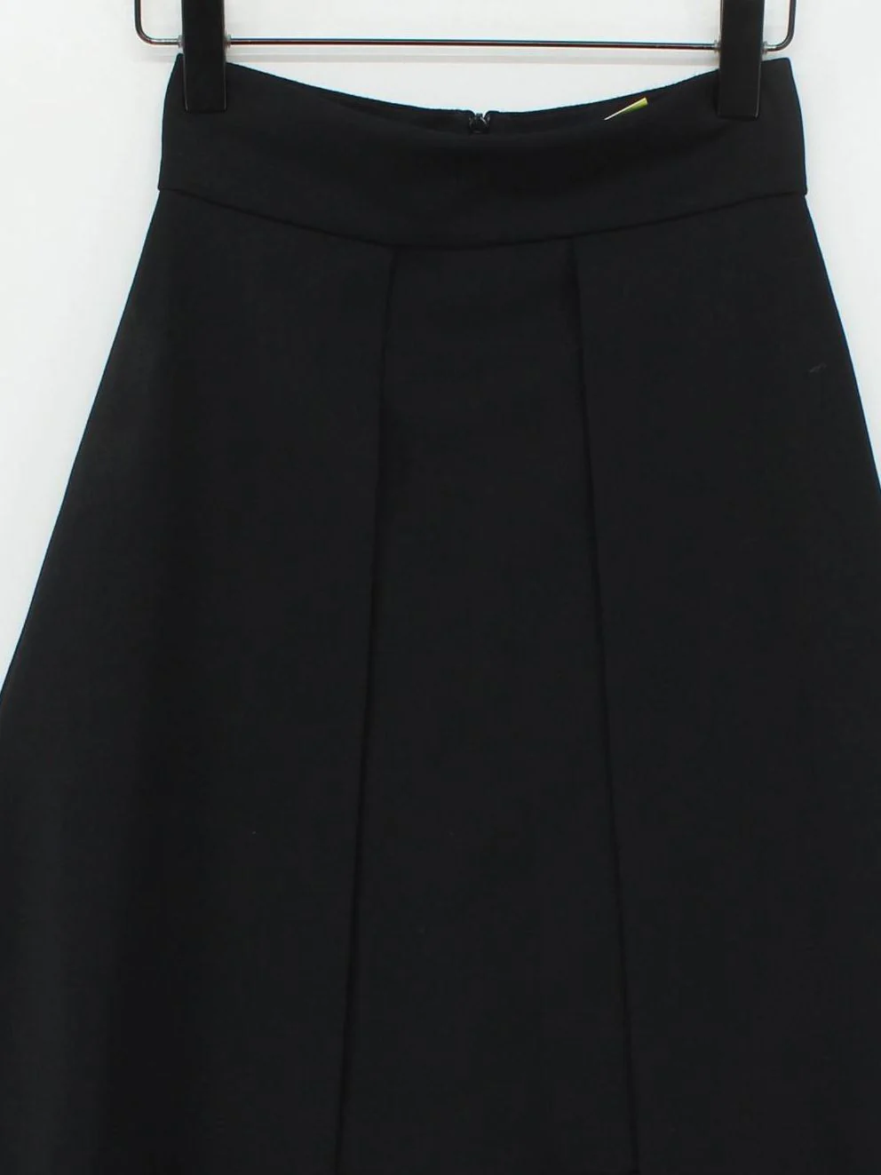 Osman Women's Midi Skirt UK 8 Black Wool with Nylon, Elastane Midi A-Line - Image 3