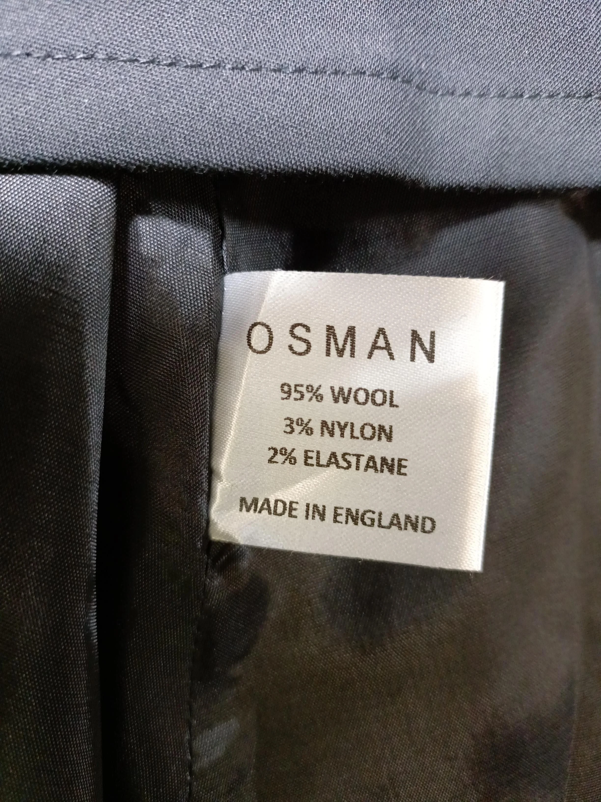 Osman Women's Midi Skirt UK 8 Black Wool with Nylon, Elastane Midi A-Line - Image 6