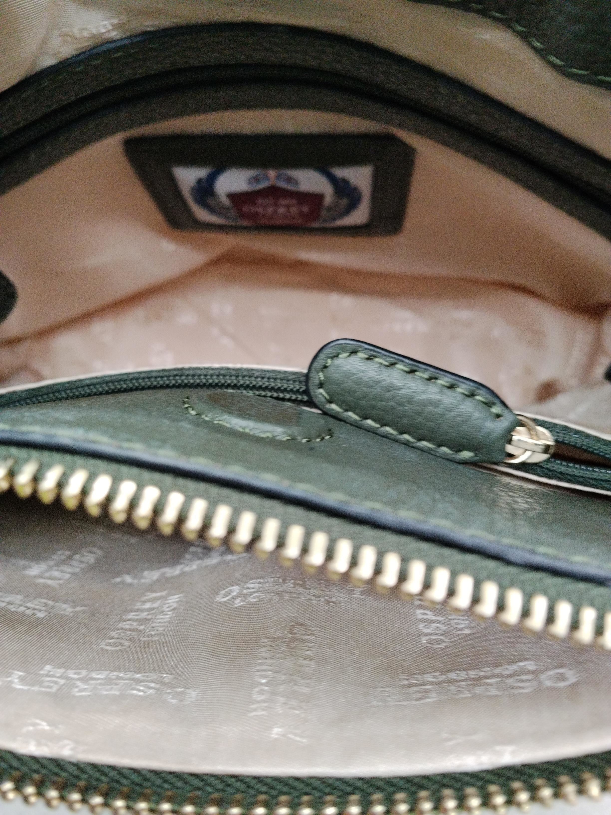 Osprey London Women's Bag Green 100% Leather Crossbody - Image 4