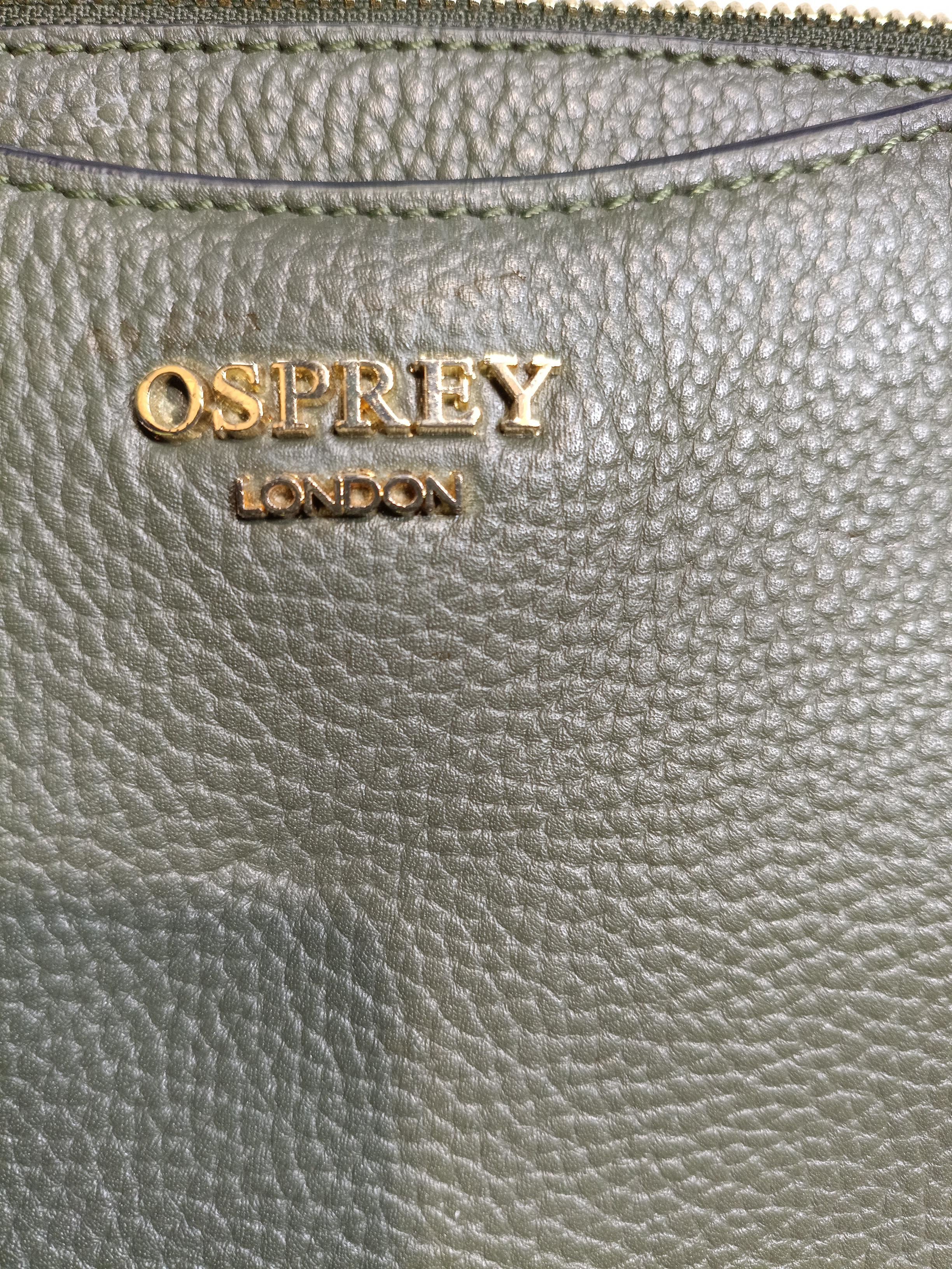 Osprey London Women's Bag Green 100% Leather Crossbody - Image 6