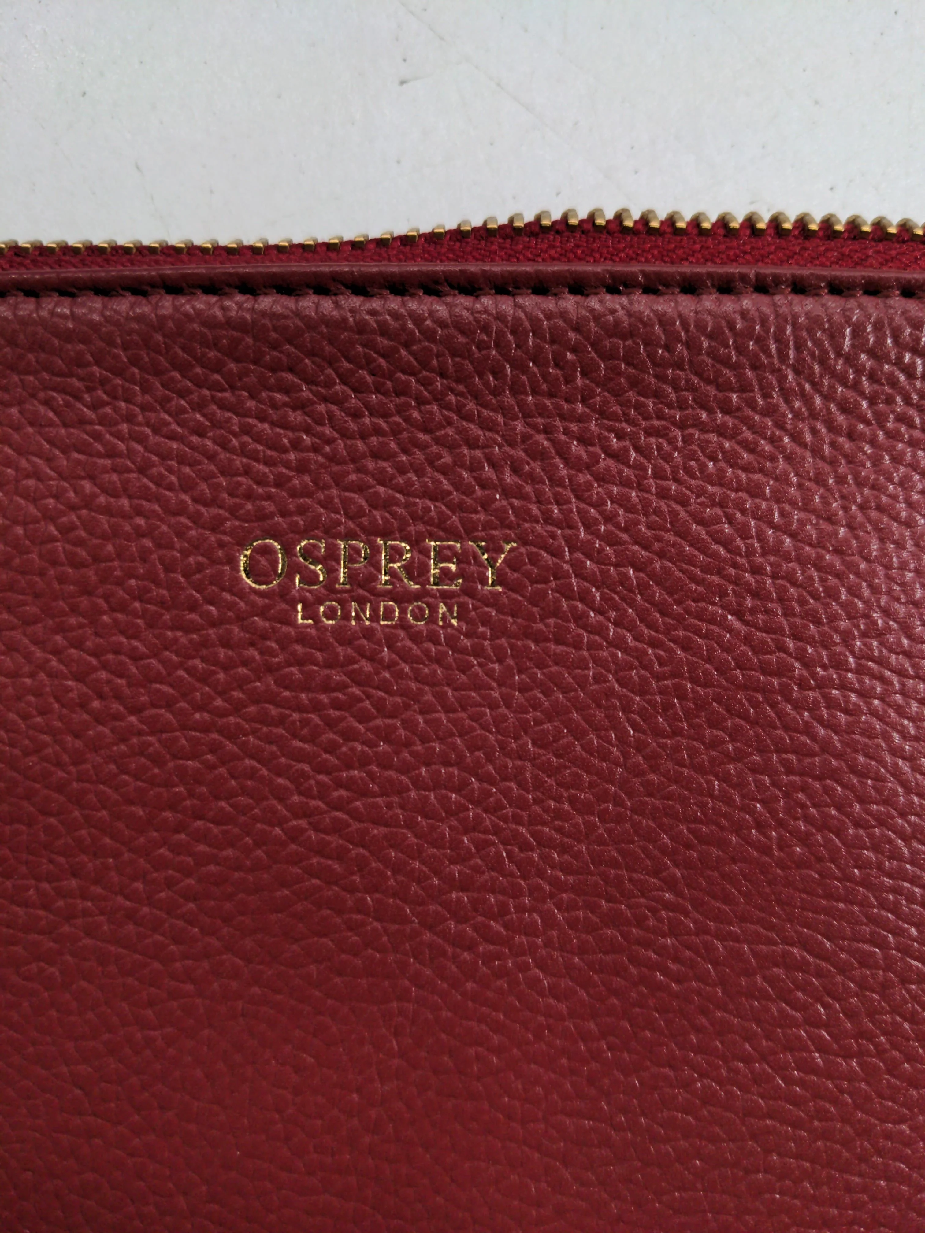Osprey London Women's Purse Red 100% Leather - Image 5