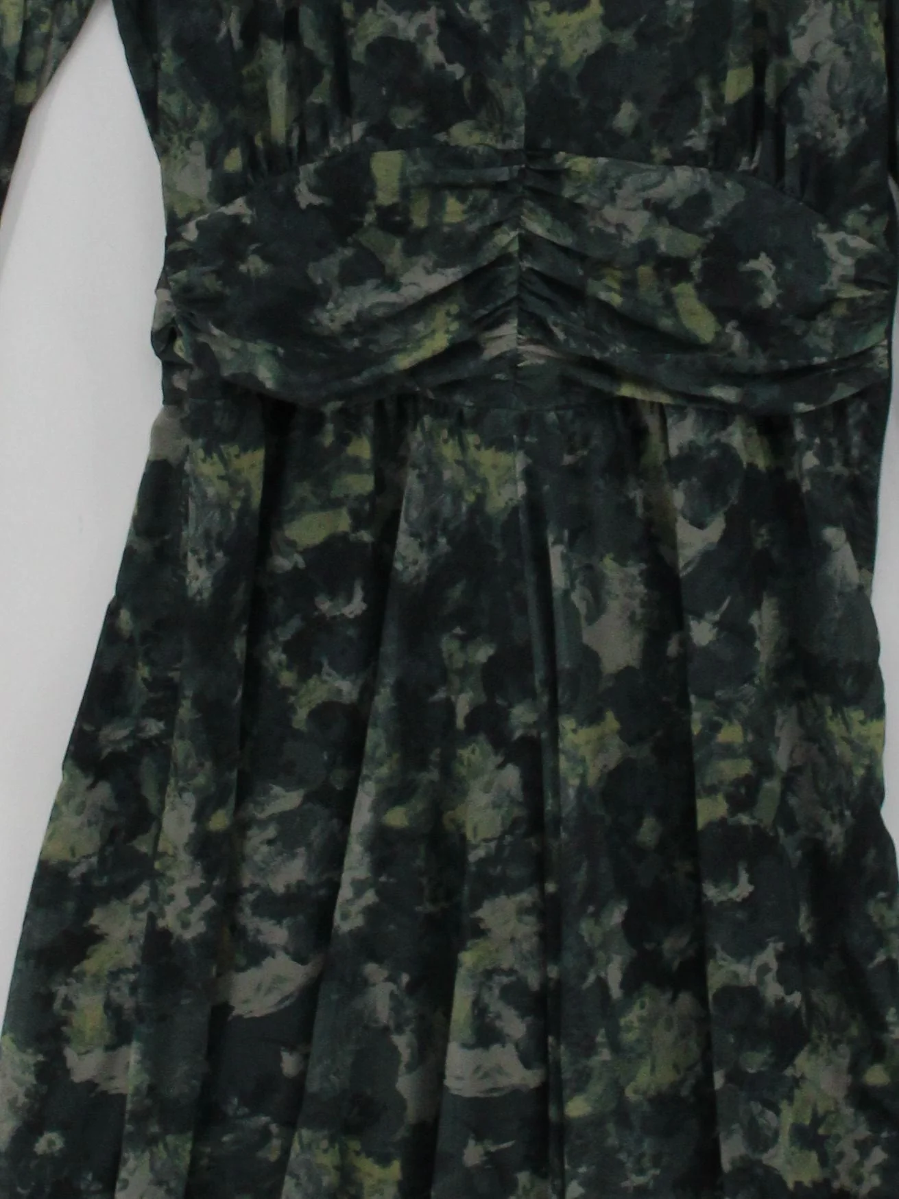 & Other Stories A-Line Midi Dress in Green - Image 3