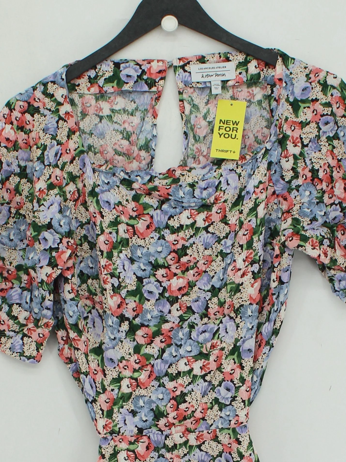 & Other Stories A-Line Midi Dress in Multi - Image 3