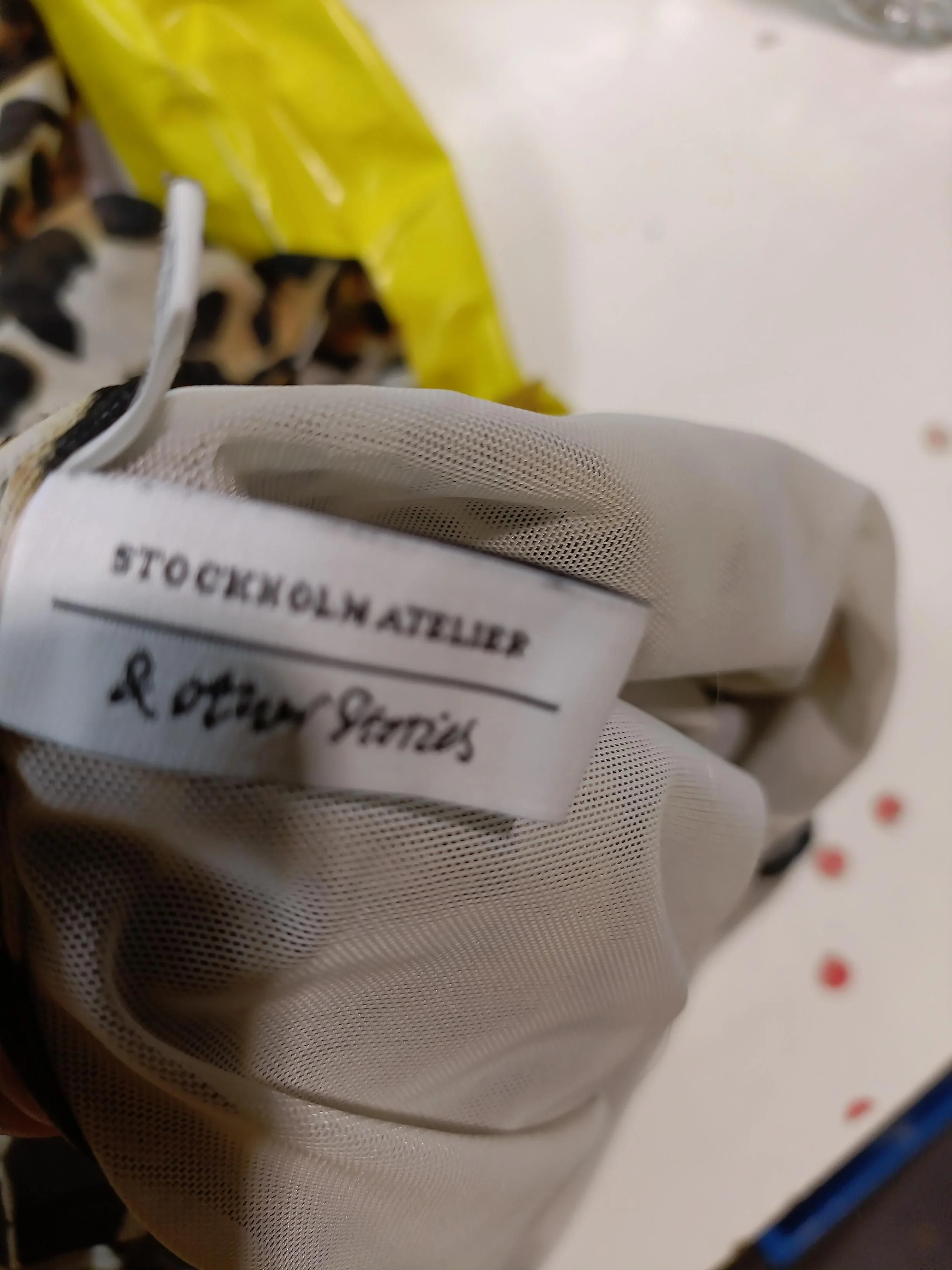 & Other Stories Bodycon Midi Dress in Multi - Image 5