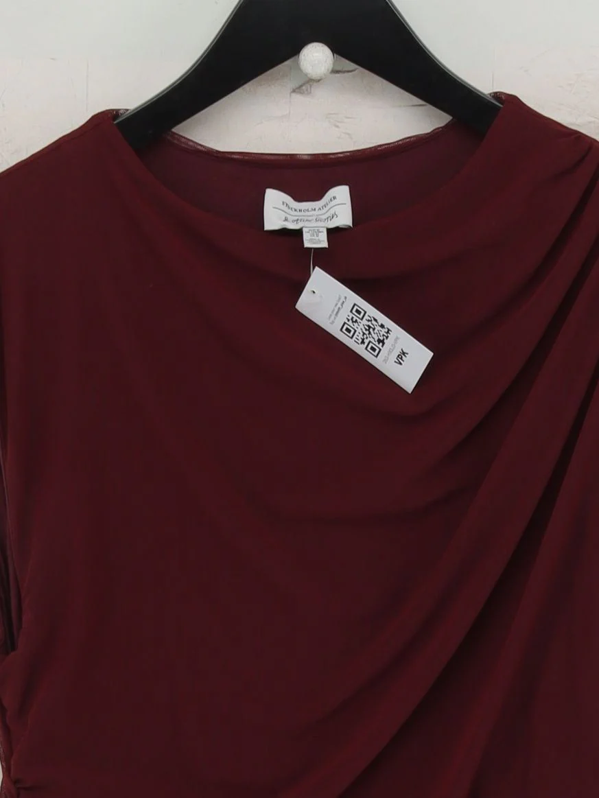 & Other Stories Bodycon Midi Dress M in Red - Image 3