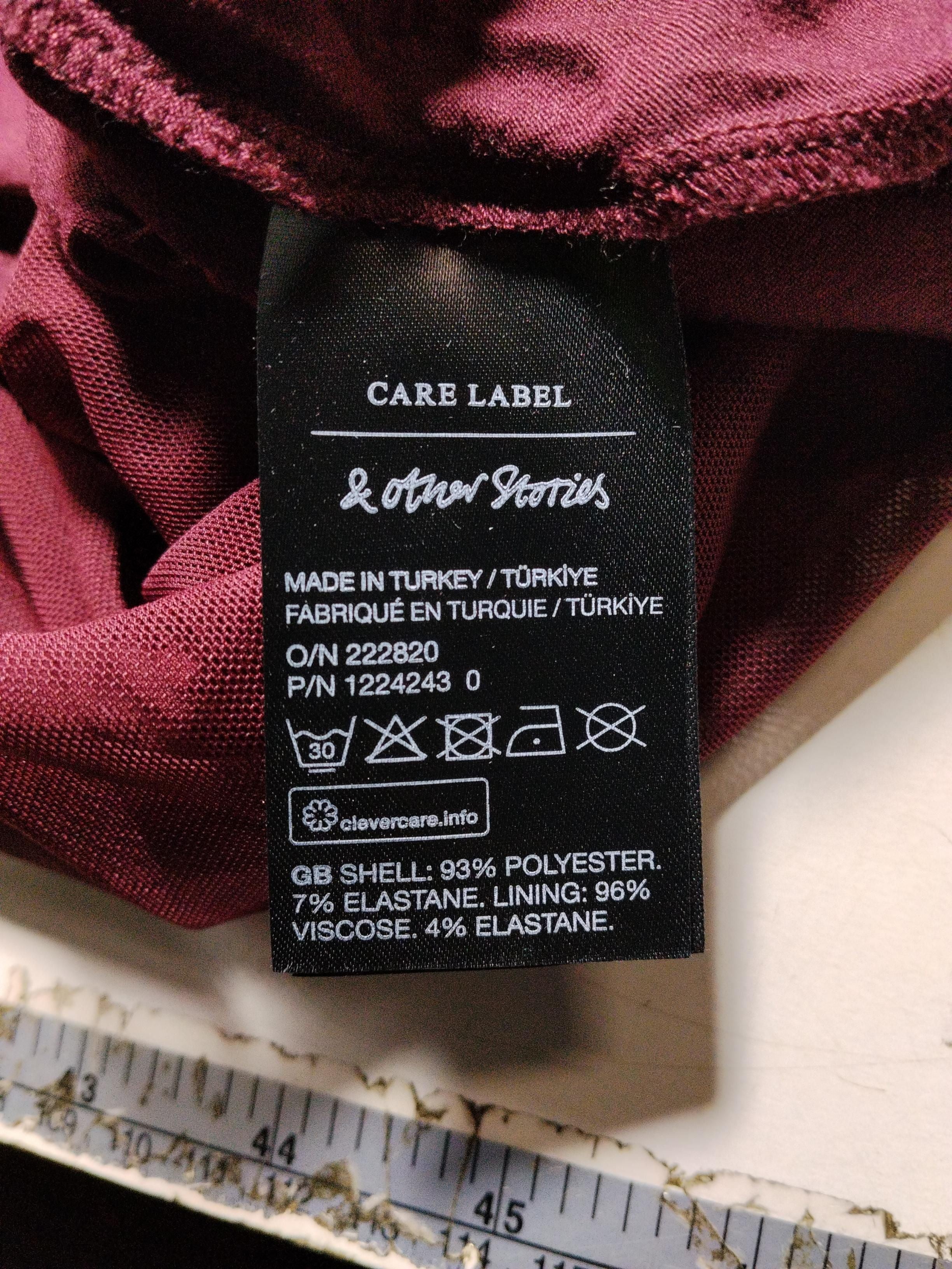 & Other Stories Bodycon Midi Dress M in Red - Image 6