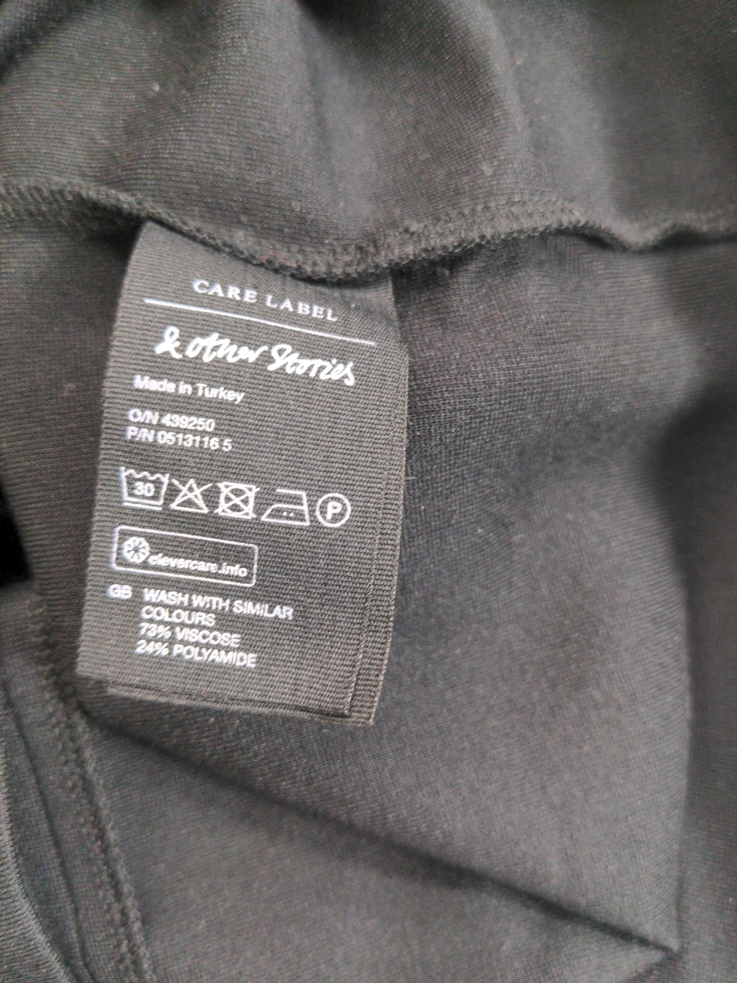& Other Stories Bodycon Midi Dress UK8 in Black - Image 6
