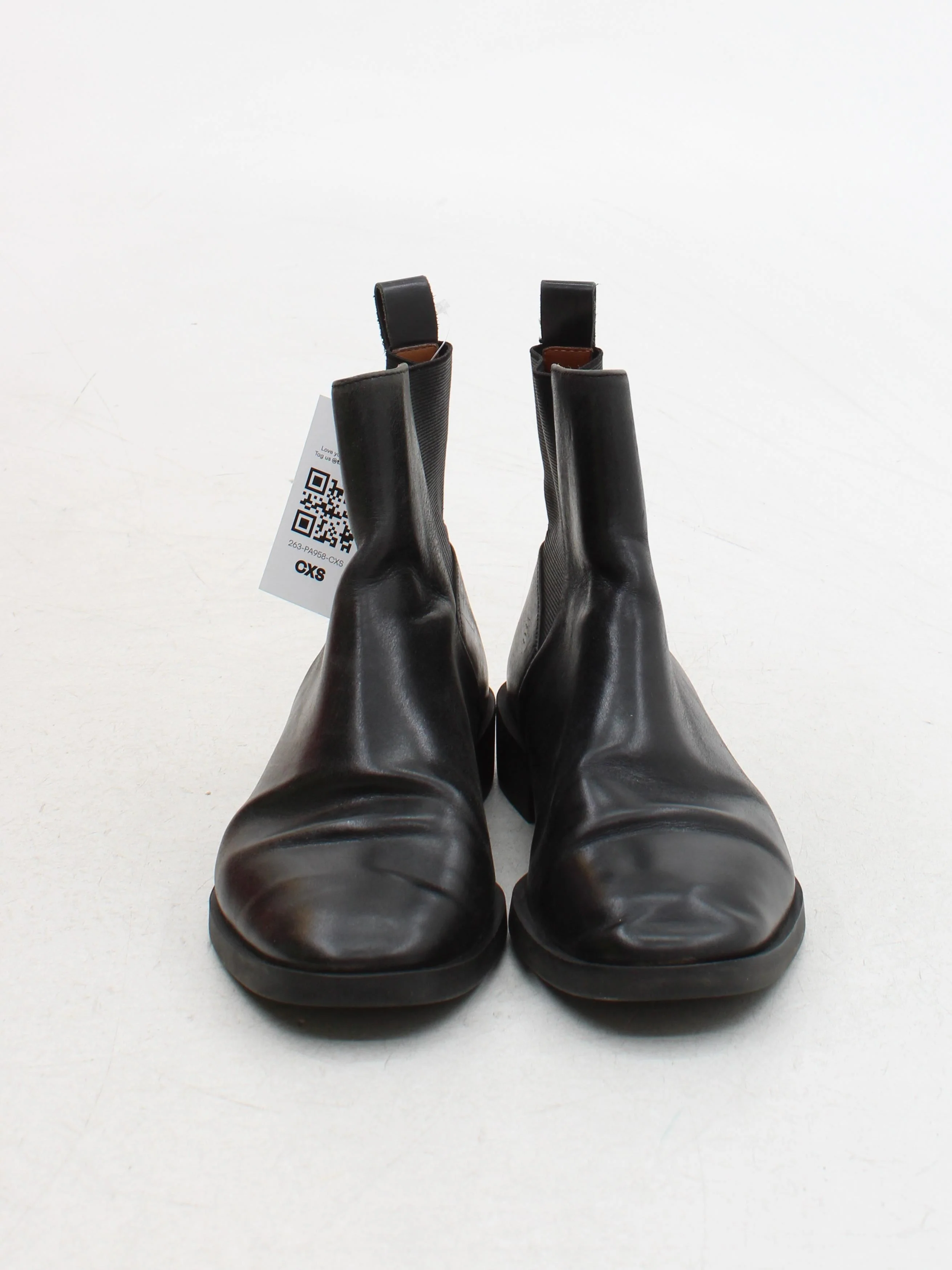 & Other Stories Men's Boots UK 5 Black 100% Leather Chelsea - Image 2