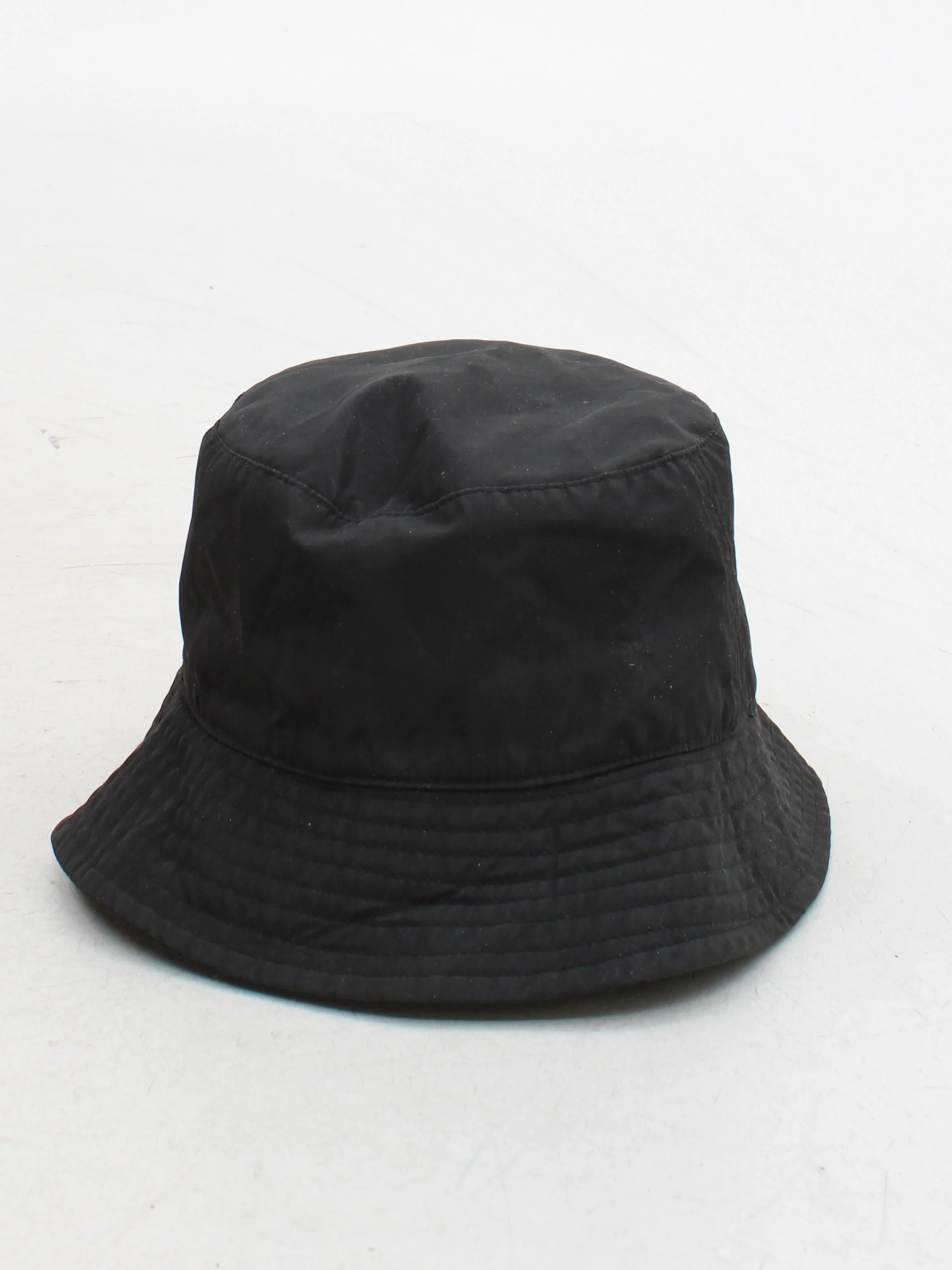 & Other Stories Men's Hat M Black Polyester with Cotton Bucket Hat - Image 2