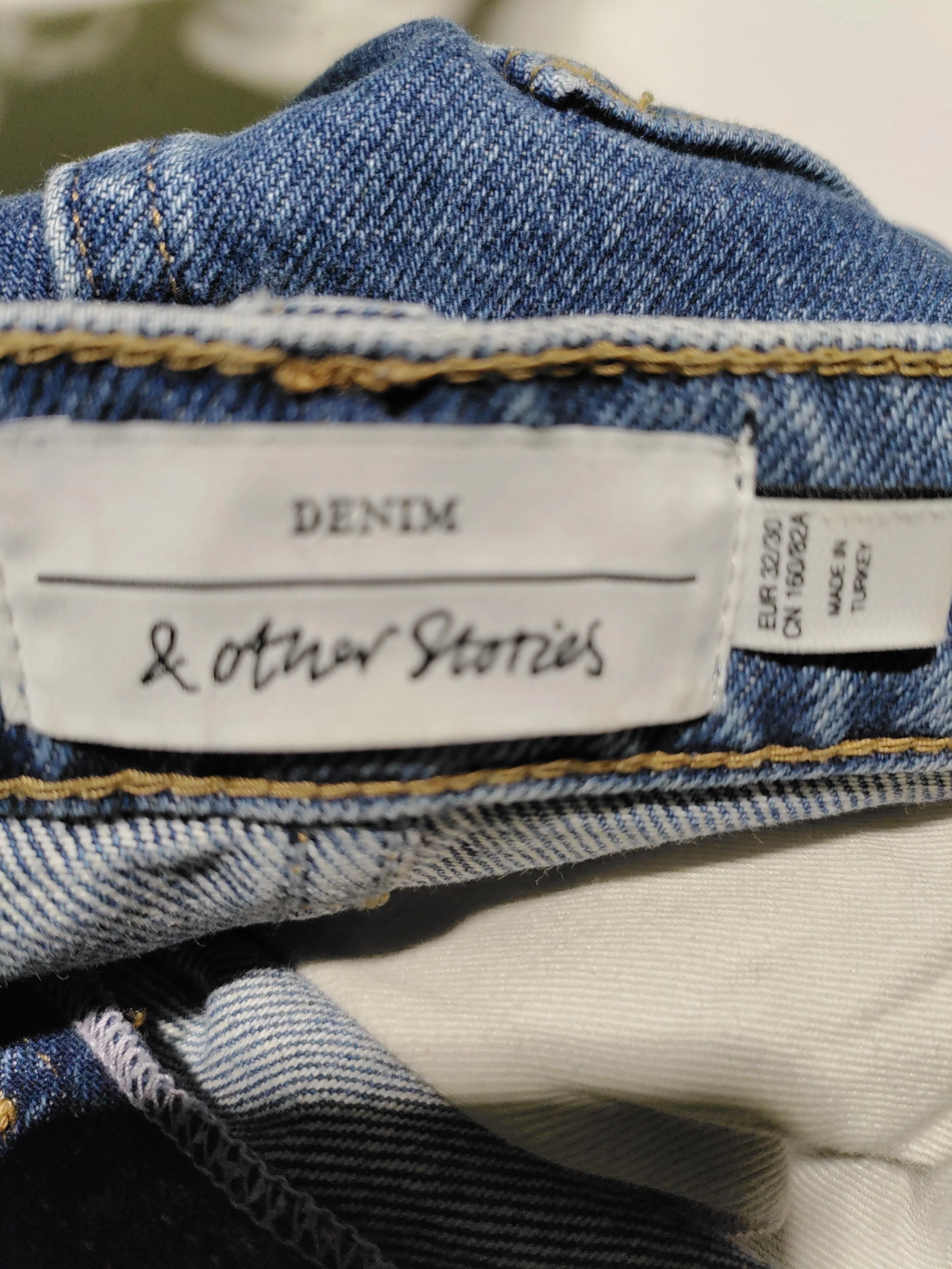& Other Stories Men's Jeans S Blue 100% Cotton Straight - Image 7