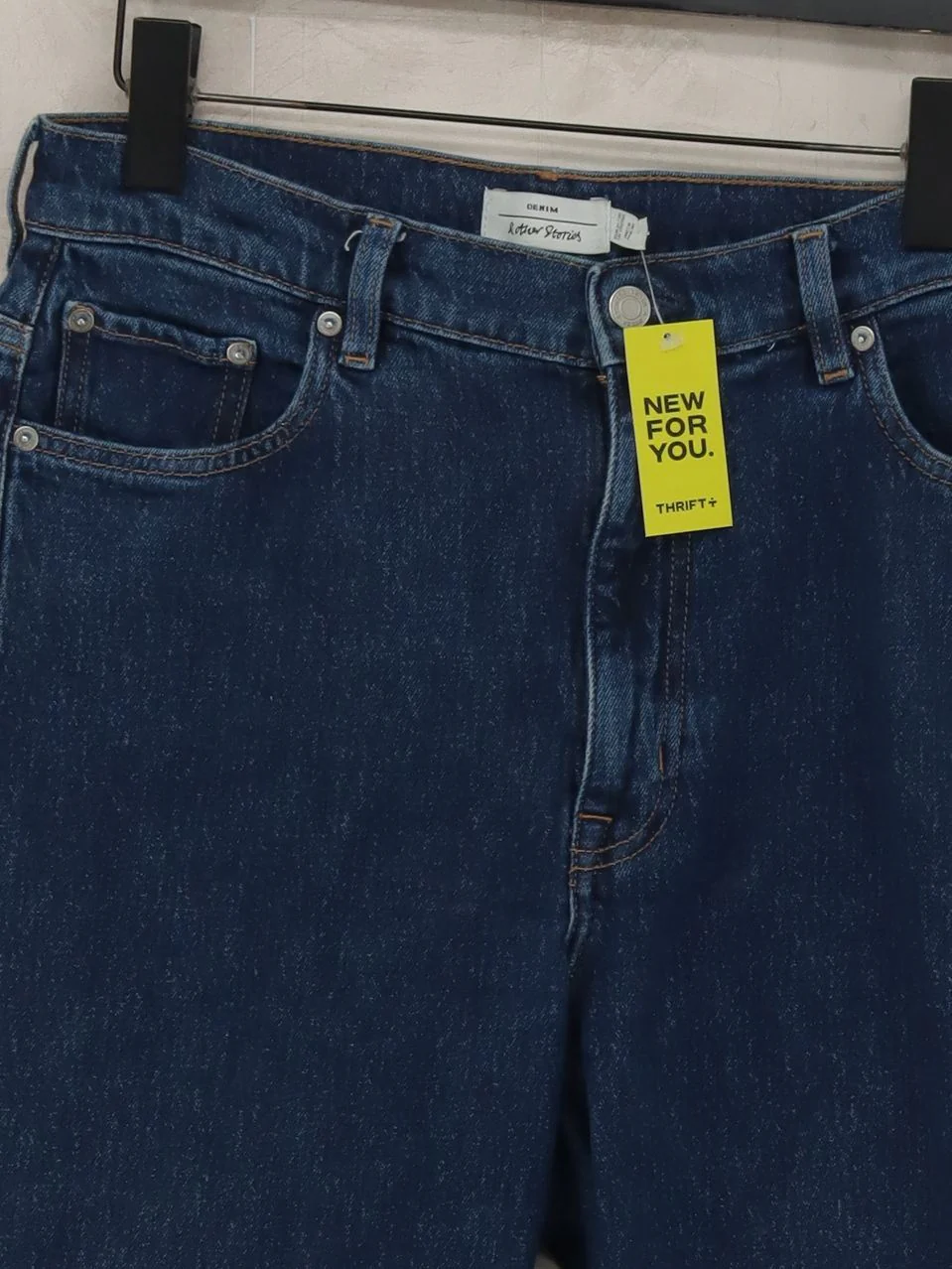 & Other Stories Men's Jeans W 31 in Blue Cotton with Elastane Straight - Image 3