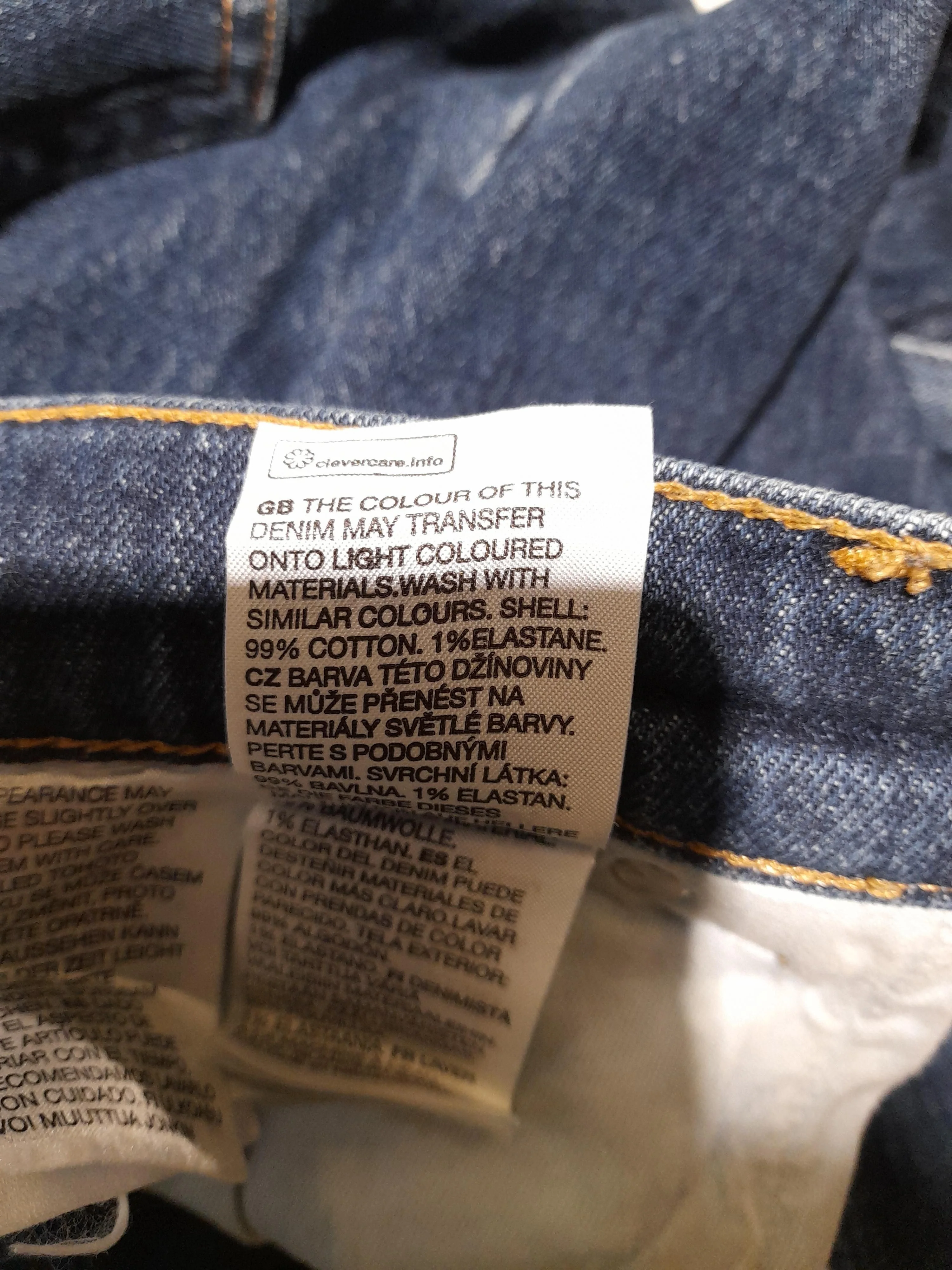 & Other Stories Men's Jeans W 31 in Blue Cotton with Elastane Straight - Image 6