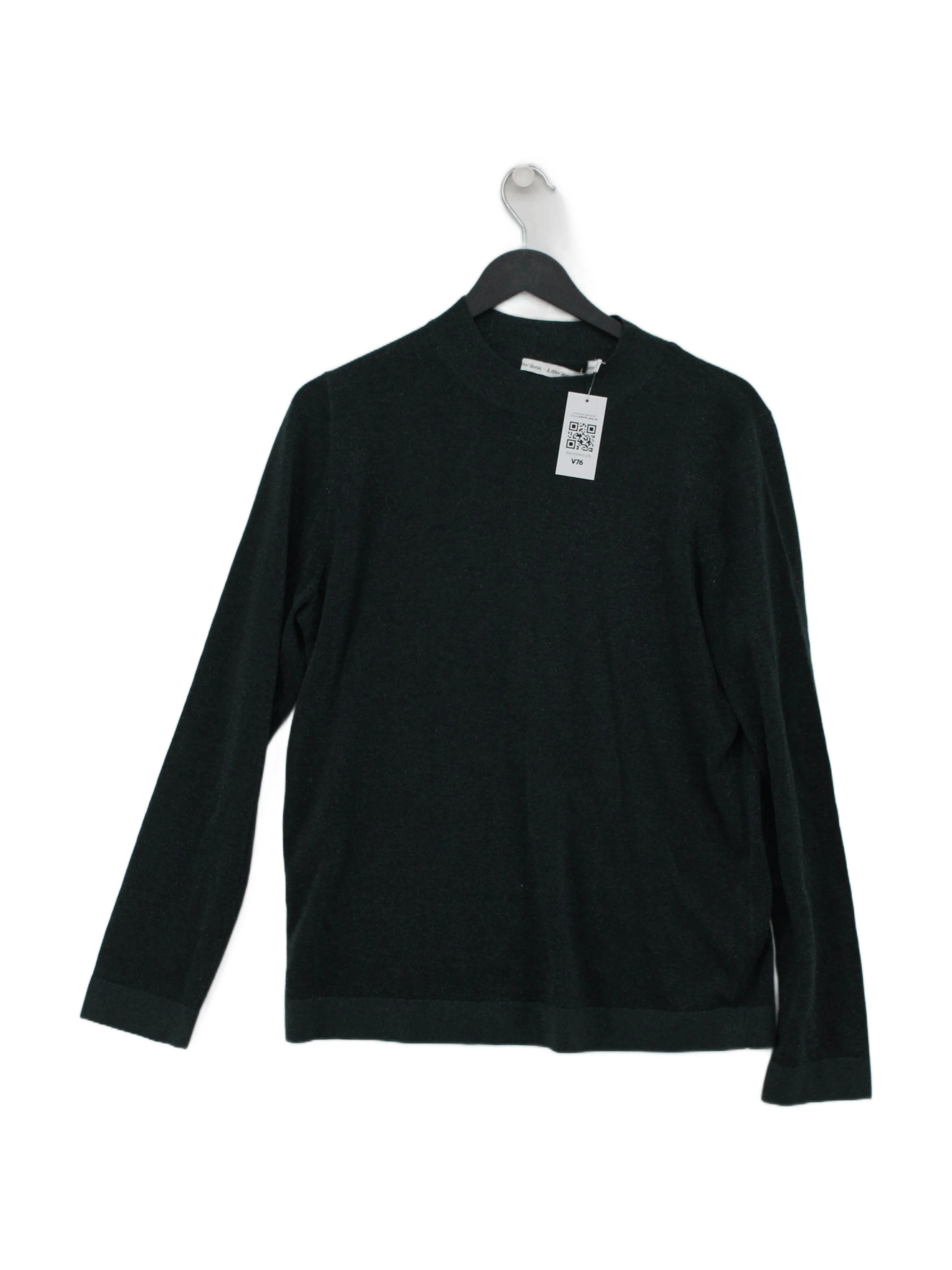 & Other Stories Men's Jumper M Green Lyocell Modal with Wool, Polyester Pullover