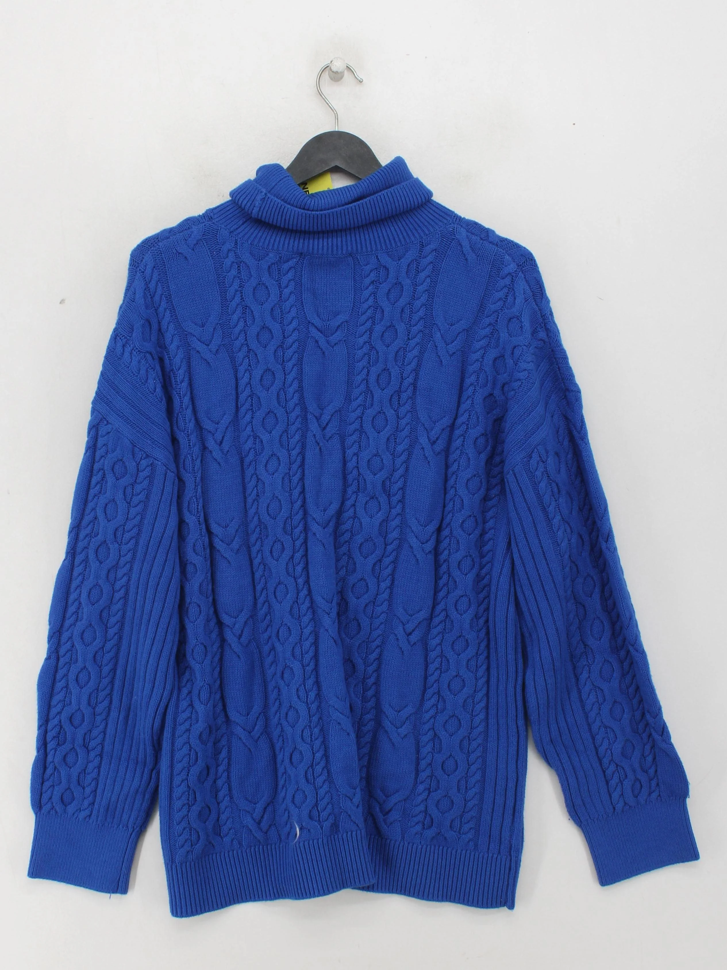 & Other Stories Men's Jumper S Blue Cotton with Polyamide, Wool Pullover - Image 2