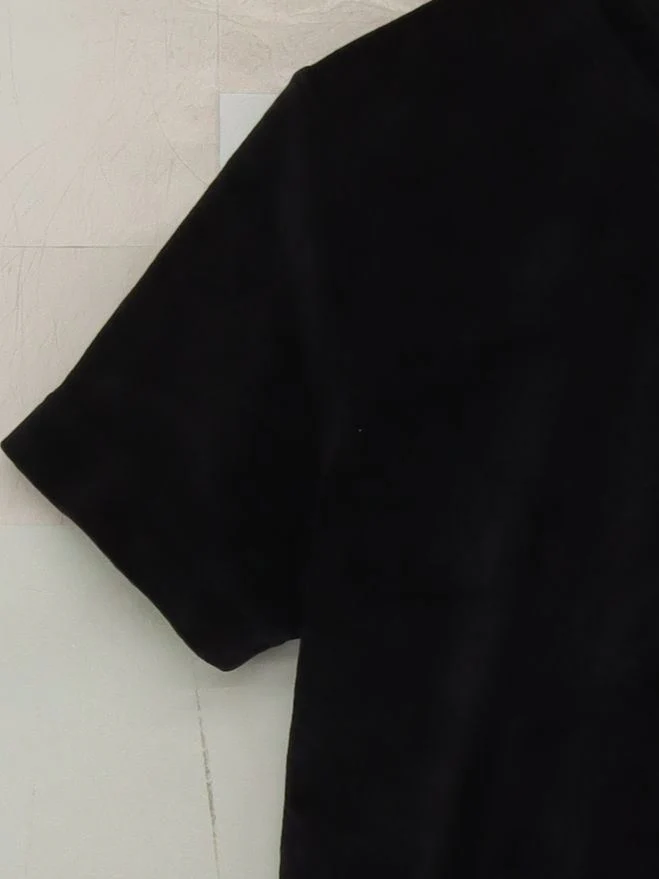 & Other Stories Men's T-Shirt S Black 100% Cotton Basic - Image 4