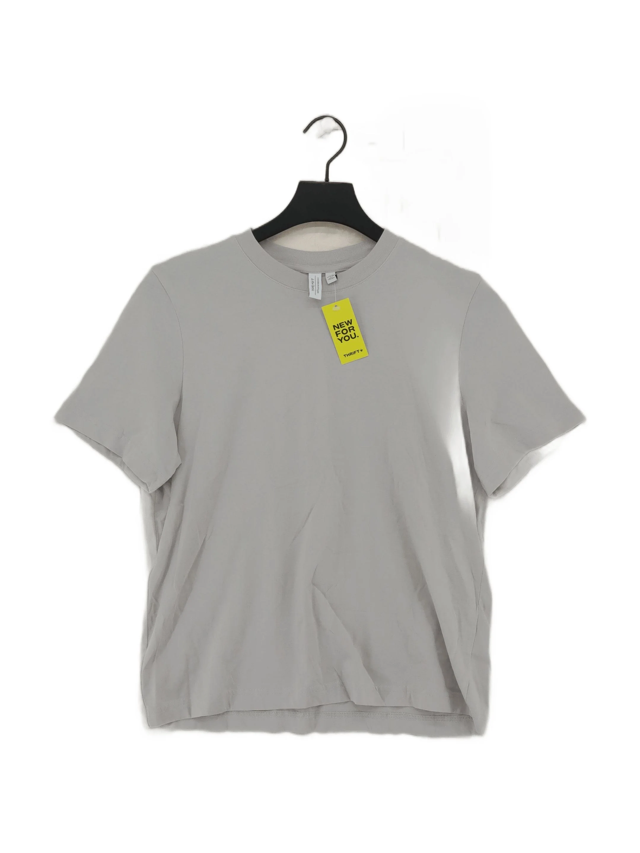 & Other Stories Men's T-Shirt S Grey 100% Cotton Basic