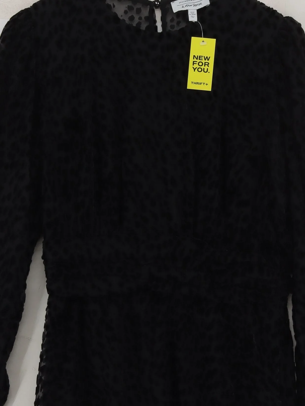 & Other Stories Mini Dress in Black - Image 3