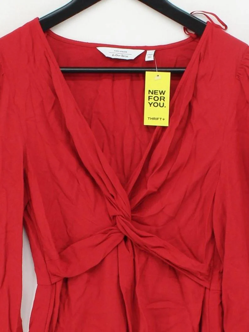 & Other Stories Mini Dress in Red - Image 3