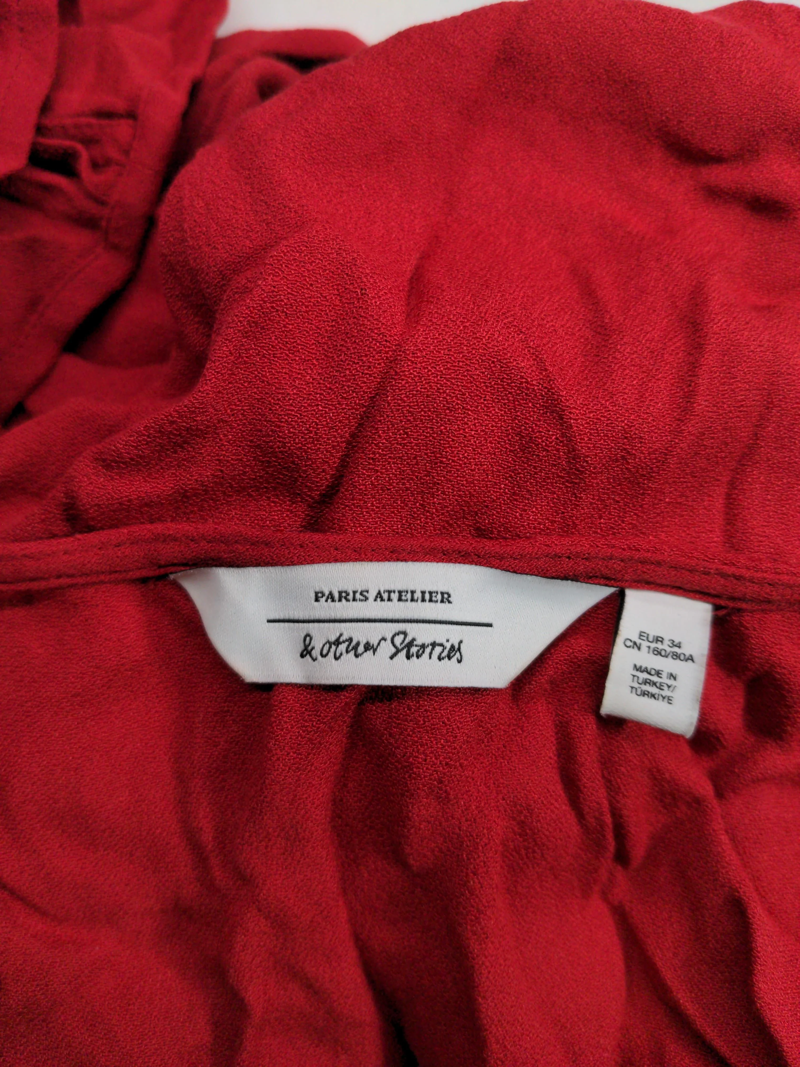 & Other Stories Mini Dress in Red - Image 5