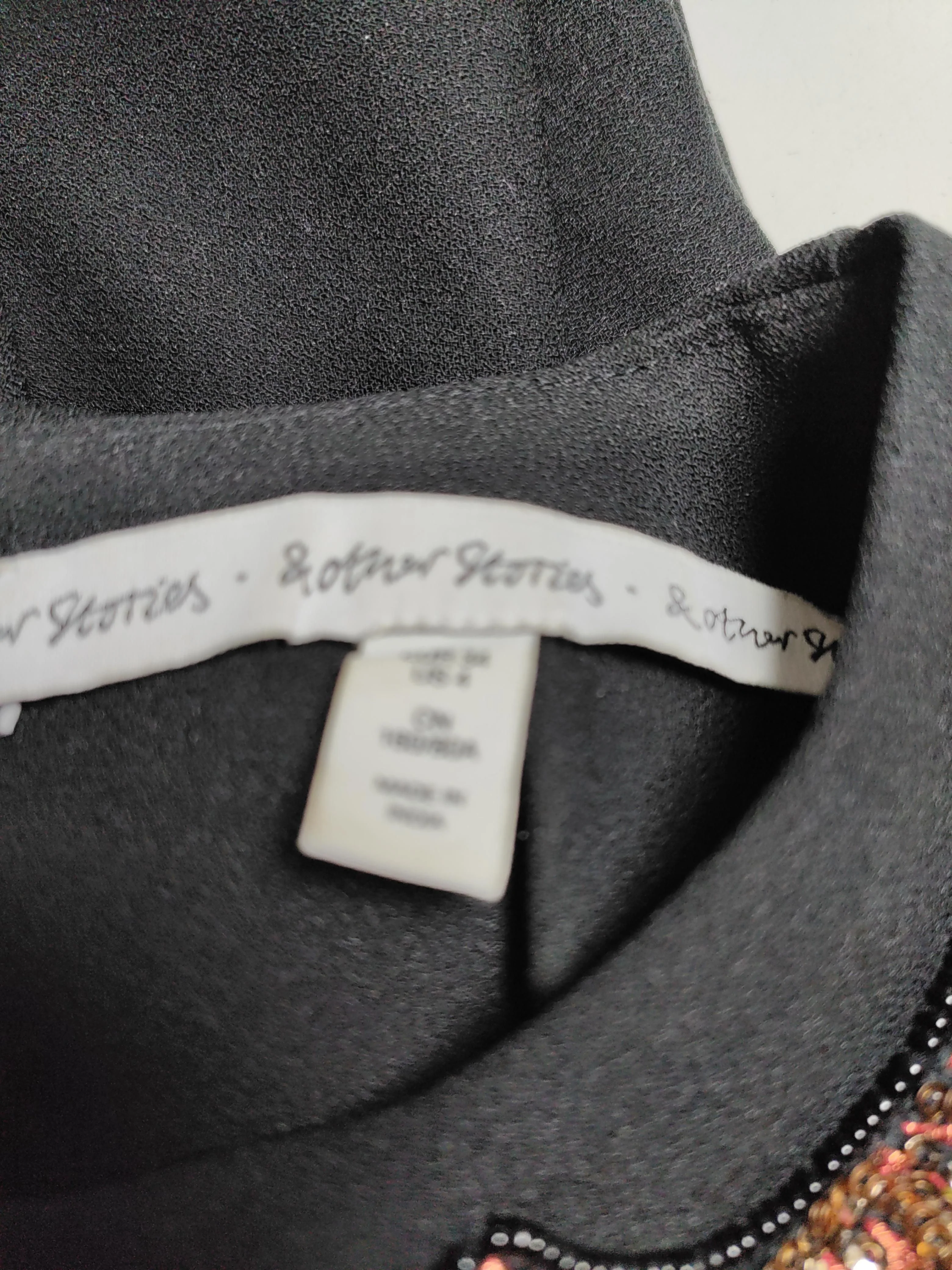 & Other Stories Shirt Midi Dress in Black - Image 5