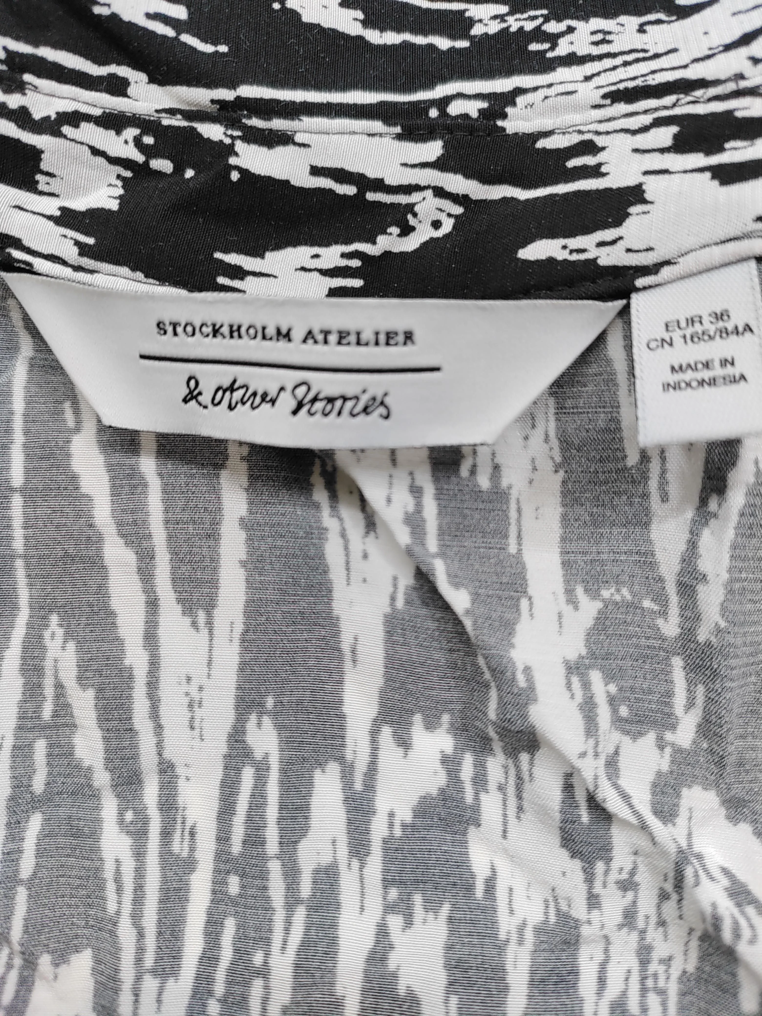 & Other Stories Shirt Midi Dress in Multi - Image 5
